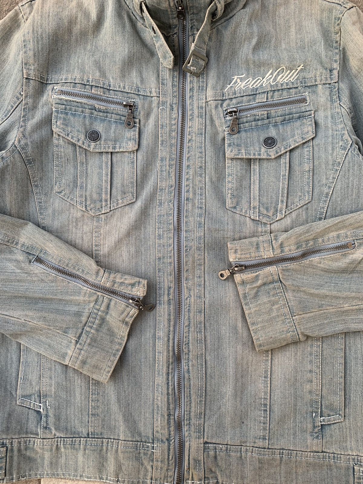 KMRii Japanese In The Attic Homme Seditionaries Punk Denim Jacket Size US L / EU 52-54 / 3 - 4 Thumbnail