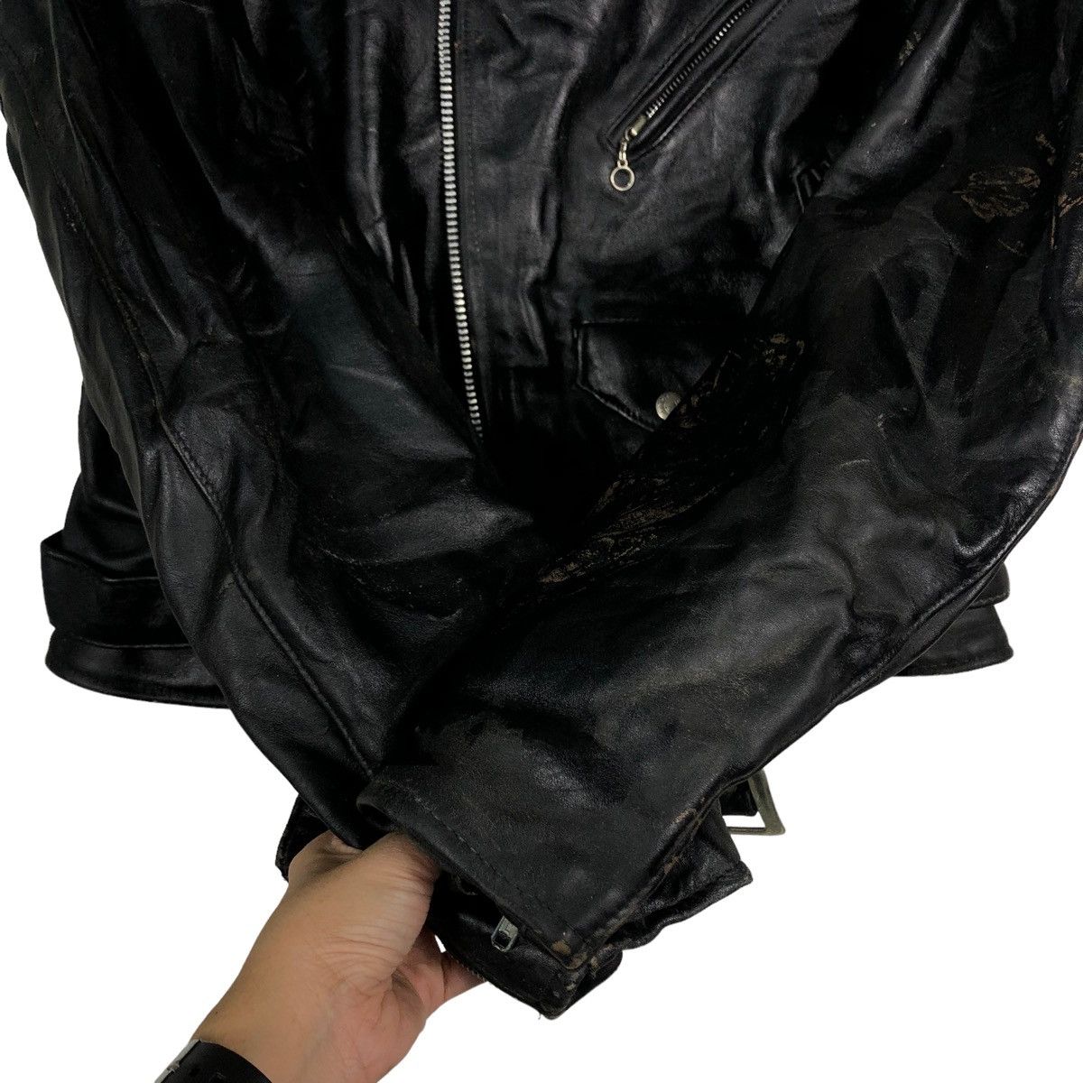 Schott ☄️VINTAGE SCHOTT PERFECTO DOUBLE BREAST BIKER JACKET Size US M / EU 48-50 / 2 - 12 Thumbnail
