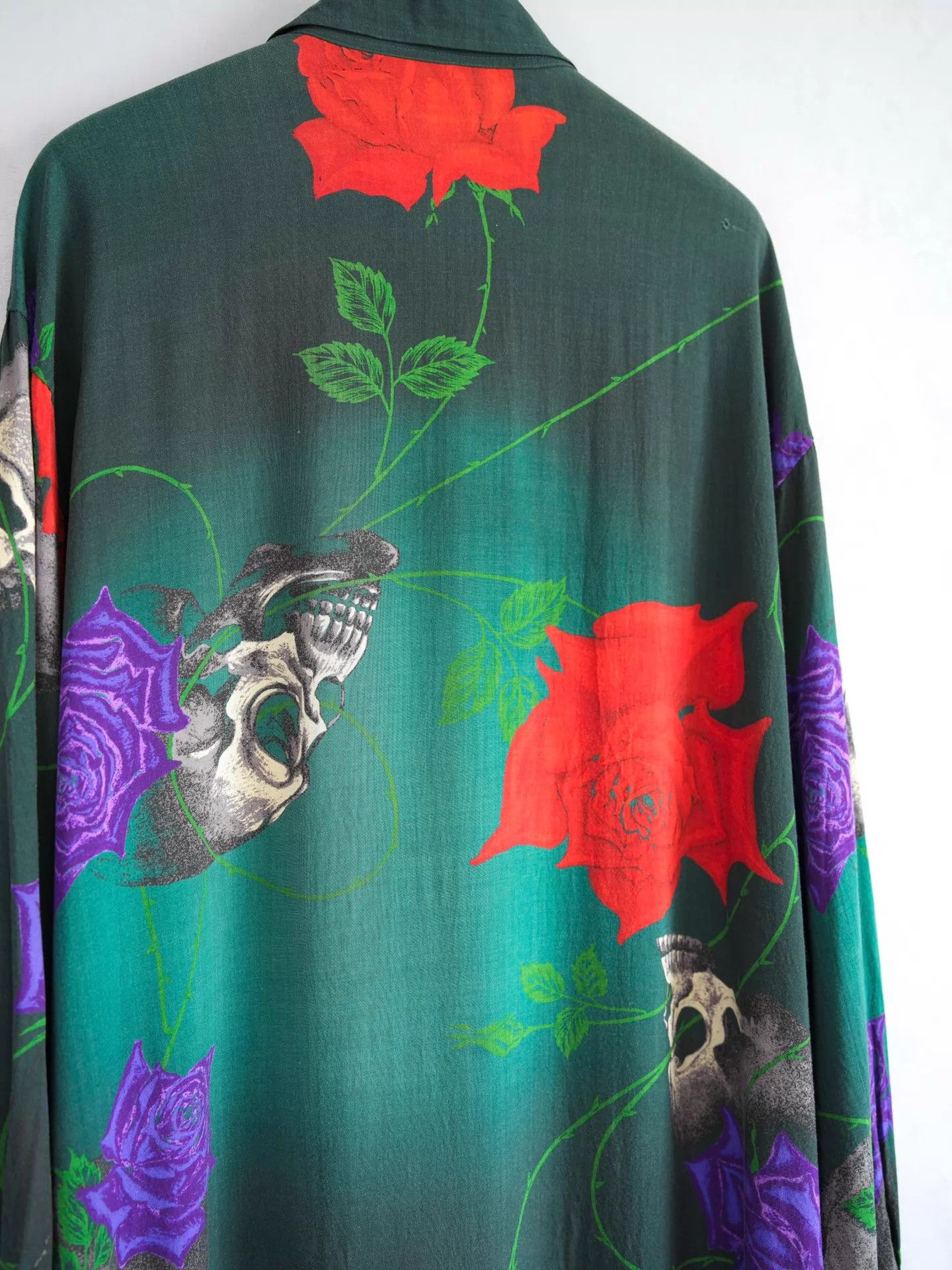 Yohji Yamamoto Yohji Yamamoto 18SS Skeleton Rose Black Long Shirt Size 3 Size US L / EU 52-54 / 3 - 5 Thumbnail