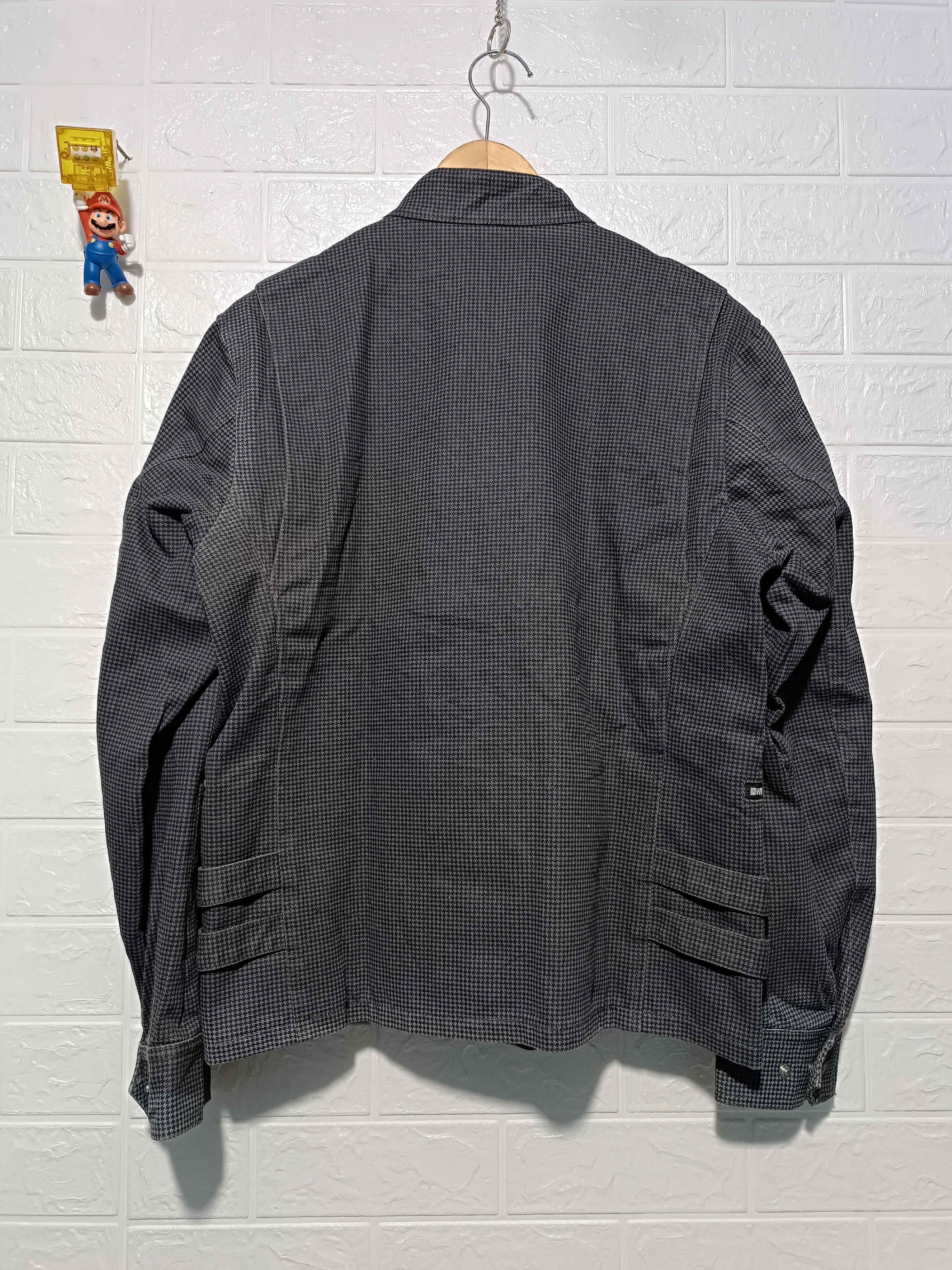 Japanese Brand Vintage Canvas Monogram Biker Jacket Size US L / EU 52-54 / 3 - 5 Thumbnail