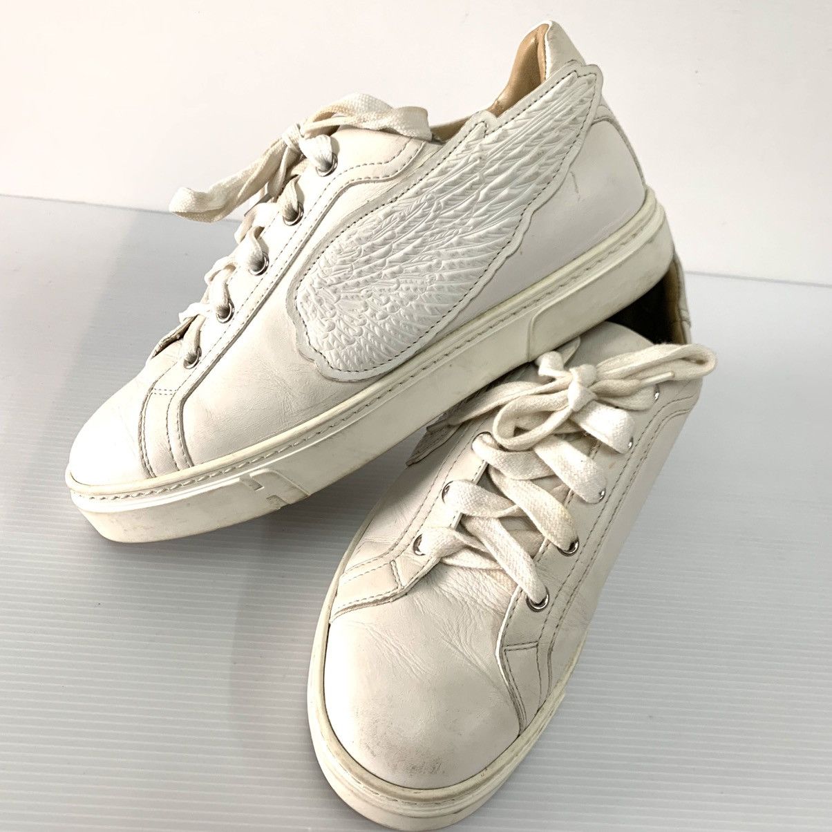 Hermes HERMES WHITE PEGASE SNEAKERS Pre-Owned Shoes Size US 6.5 / EU 39-40 - 5 Thumbnail