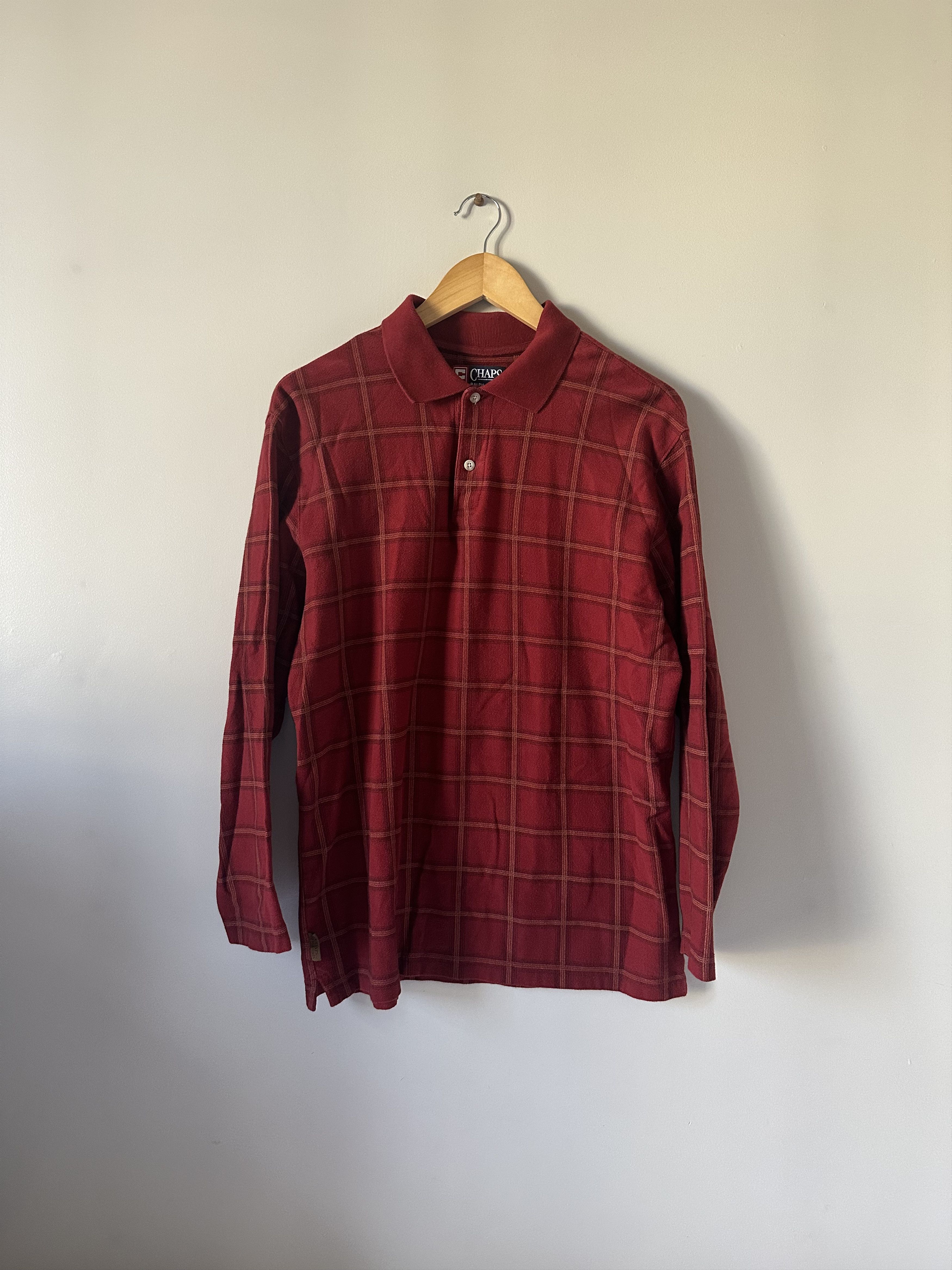 Chaps Ralph Lauren Red Checkered Long Sleeve Ralph Lauren Polo Size US M / EU 48-50 / 2 - 1 Thumbnail