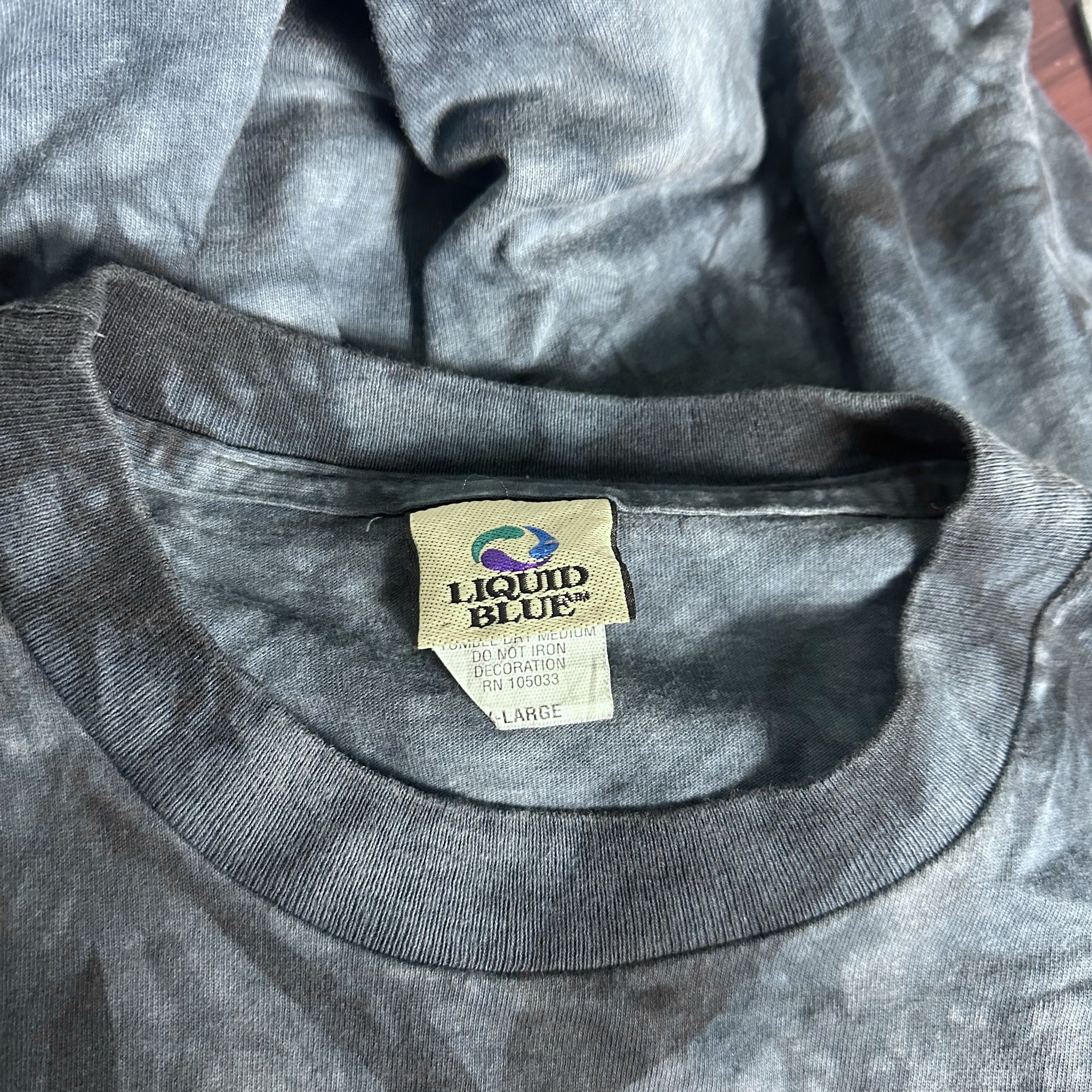 Liquid Blue 🔥RARE🔥Vintage Liquid Blue x Led Zeppelin Tie Dye T-shirt Size US XXL / EU 58 / 5 - 6 Thumbnail