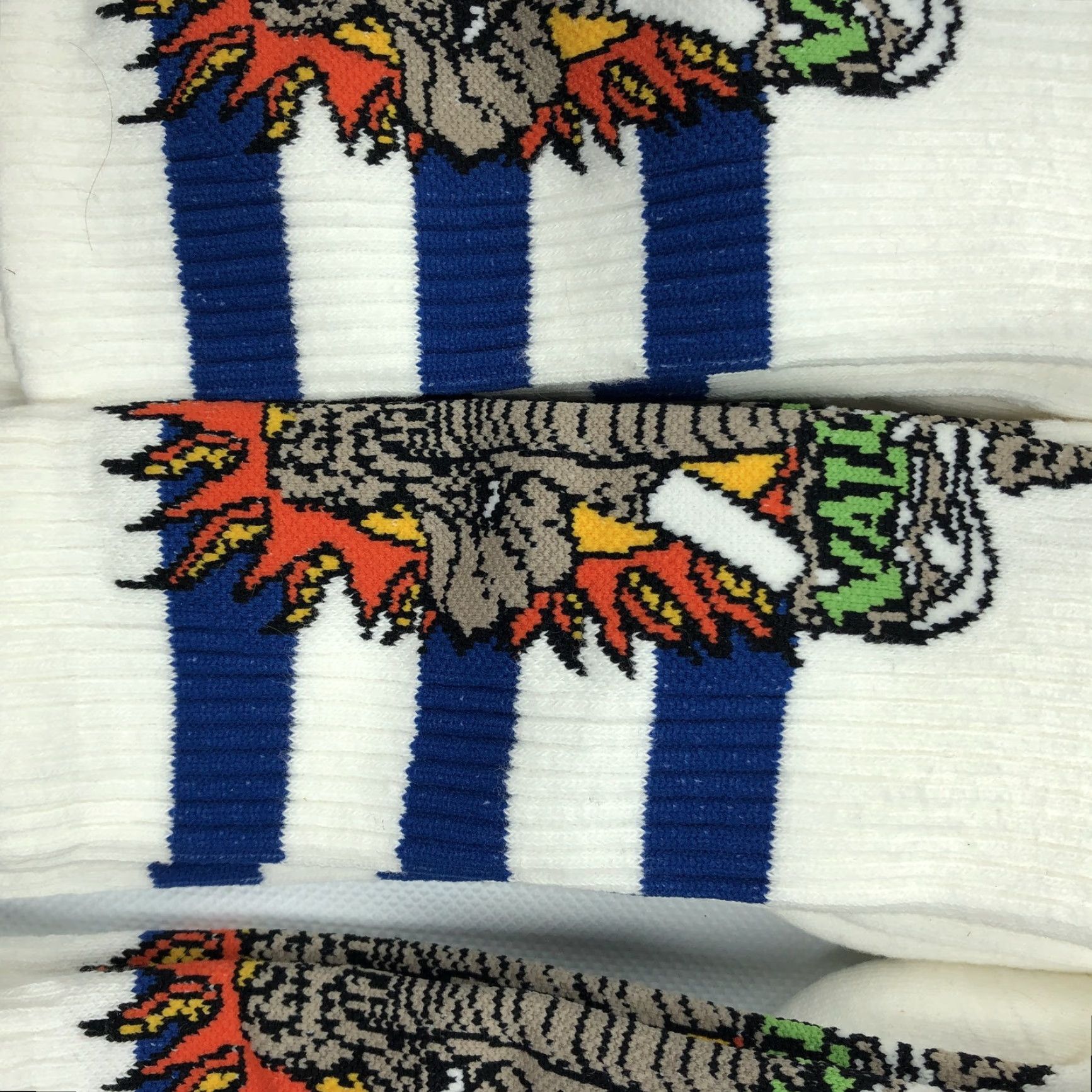Vintage VINTAGE Street Plant Men's L/XL 9-12 Crew Socks Vallely Elephant Skateboard Size ONE SIZE - 3 Thumbnail