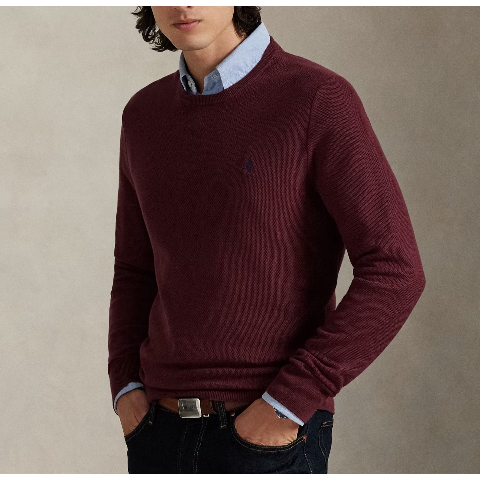Polo Ralph Lauren Polo Ralph Lauren Sweater 2XL Red Wine Pima Cotton Knit Size US XXL / EU 58 / 5 - 7 Thumbnail