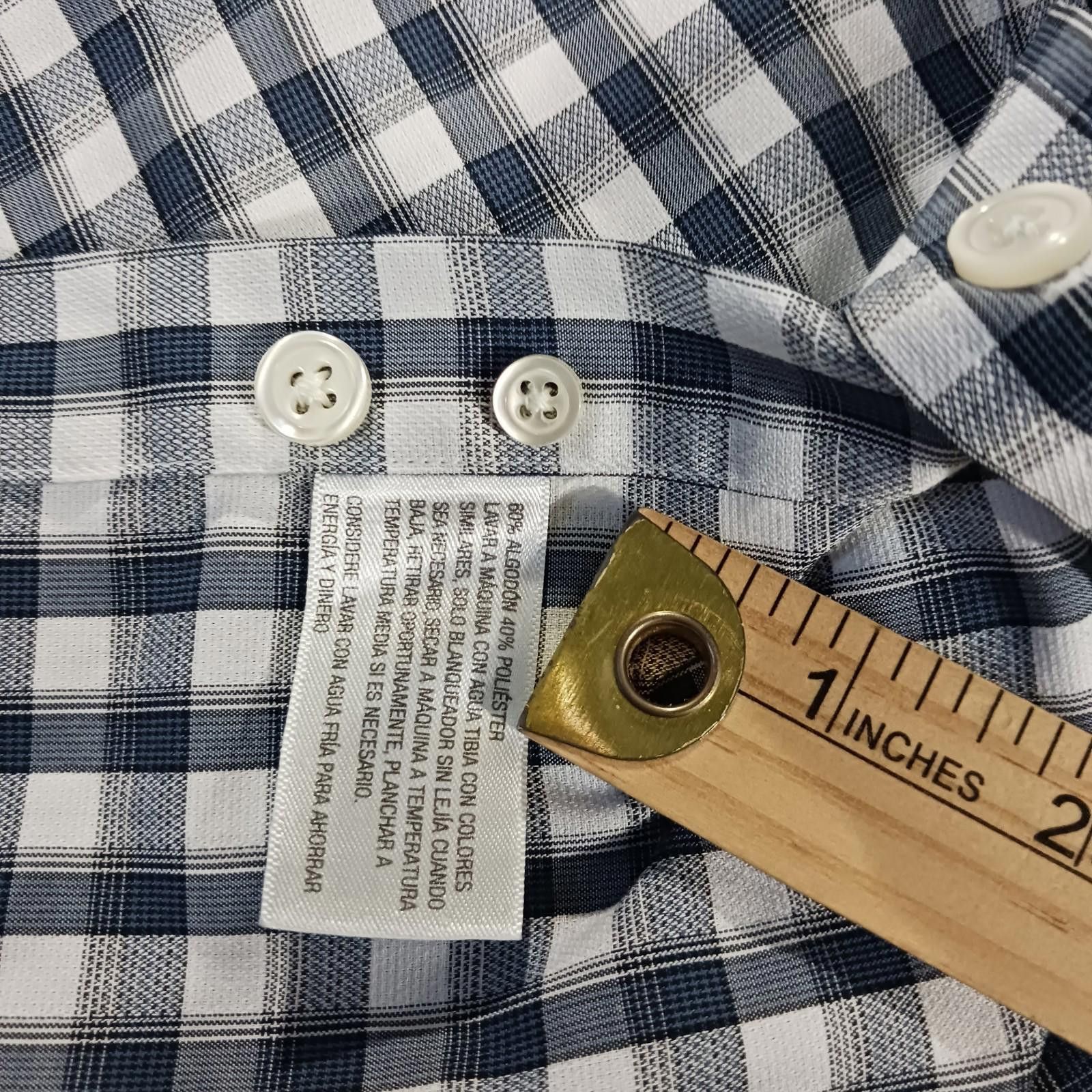 Merona Merona The Ultimate Shirt Men's Black/White Button-Up Size L Size US L / EU 52-54 / 3 - 4 Thumbnail