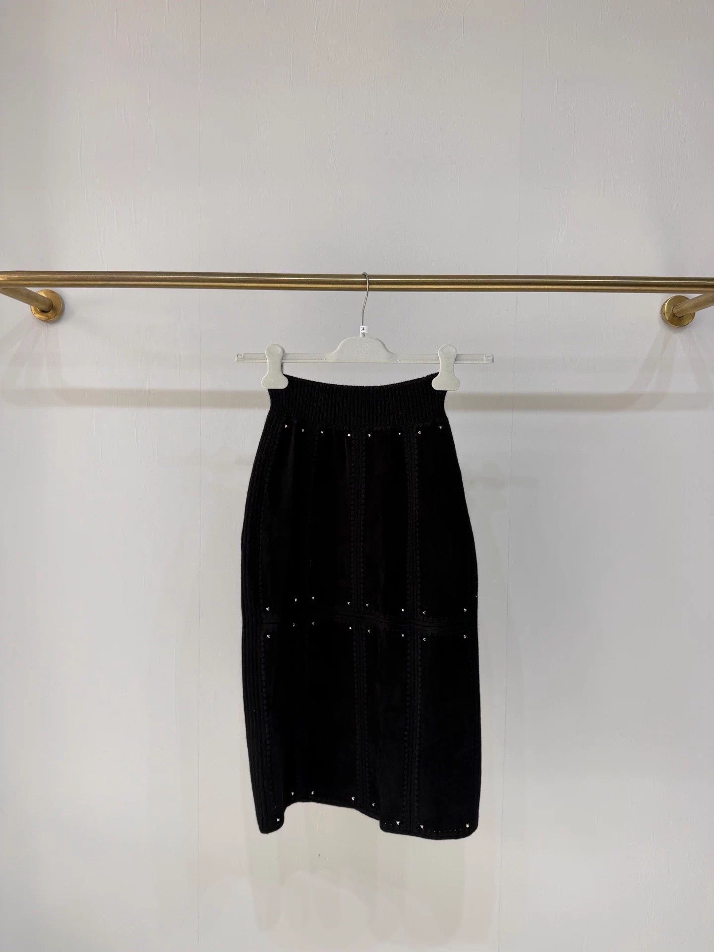 Hermes Hermes Paneled Suede & Leather Studded Reversible Skirt 36 Size 26" / US 2 / IT 38 - 1 Thumbnail