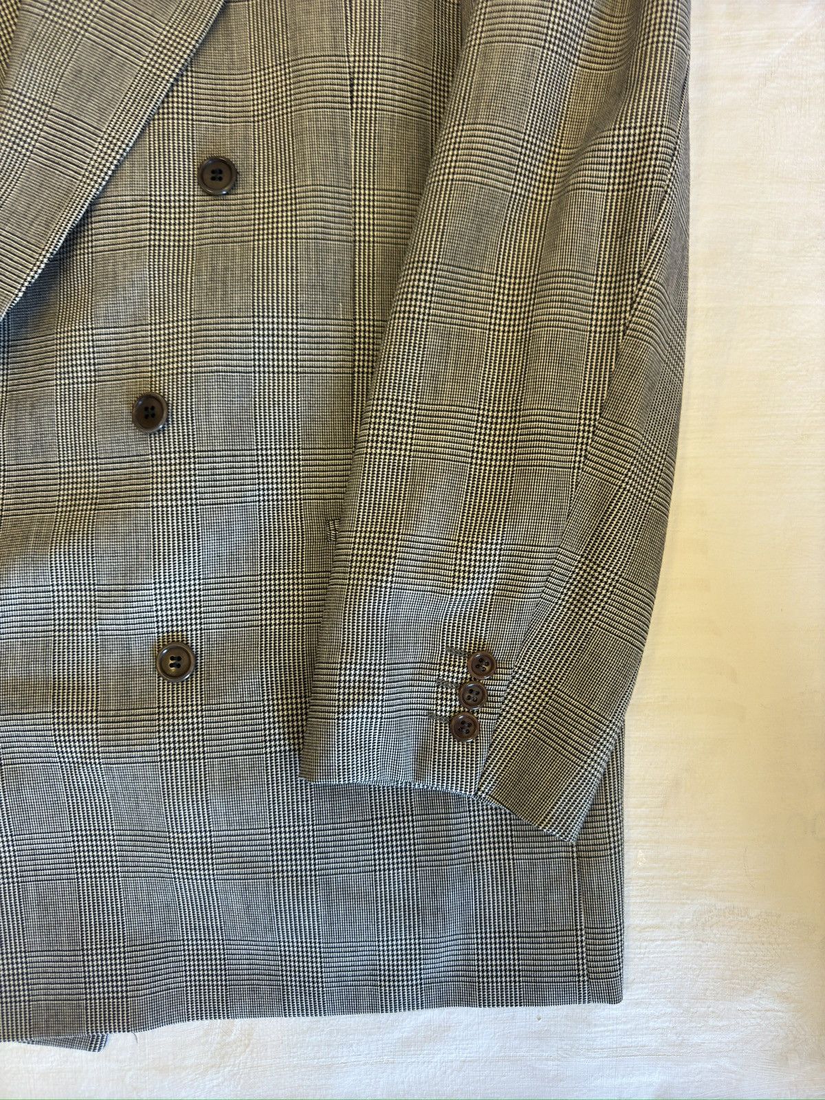 Valentino VALENTINO UOMO Made in Italy Peak Lapel DB Wool Blazer Size 44L - 2 Thumbnail