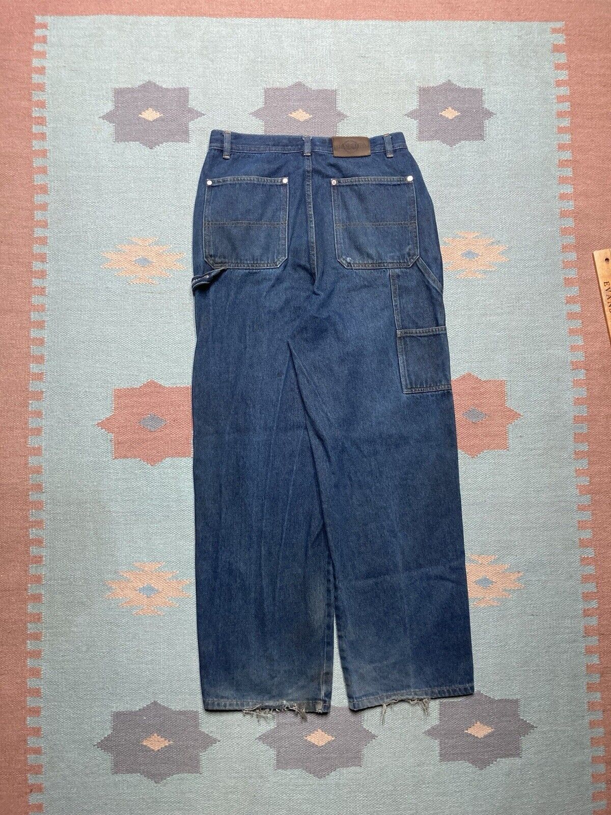 Nautica × Vintage VTG y2k baggy jeans nautica carpenter skater grunge 29x29 Size US 29 - 1 Thumbnail