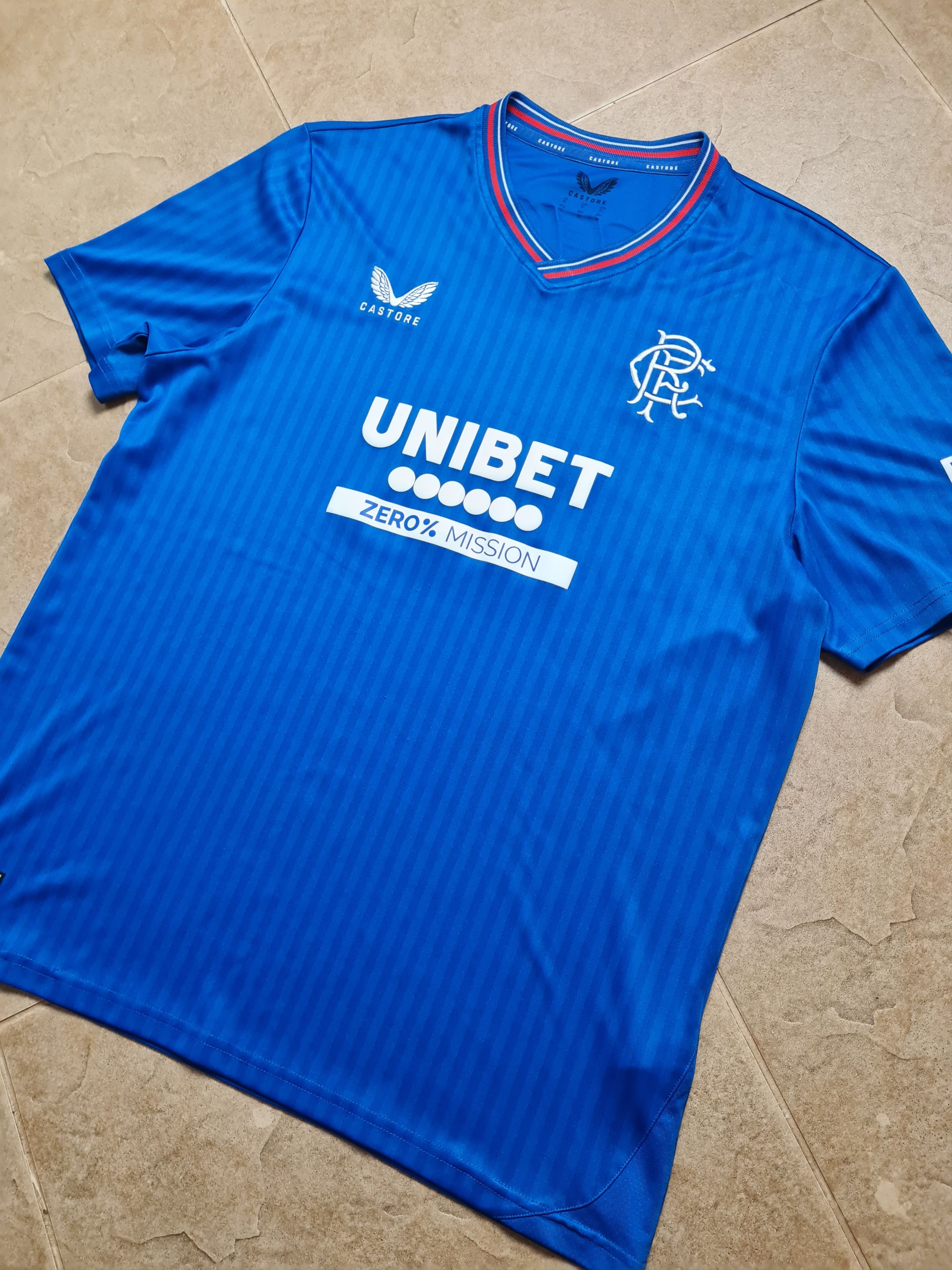 Castore JERSEY RANGERS 2023 2024 HOME SHIRT SOCCER GLASGOW SCOTLAND Size US XL / EU 56 / 4 - 3 Thumbnail