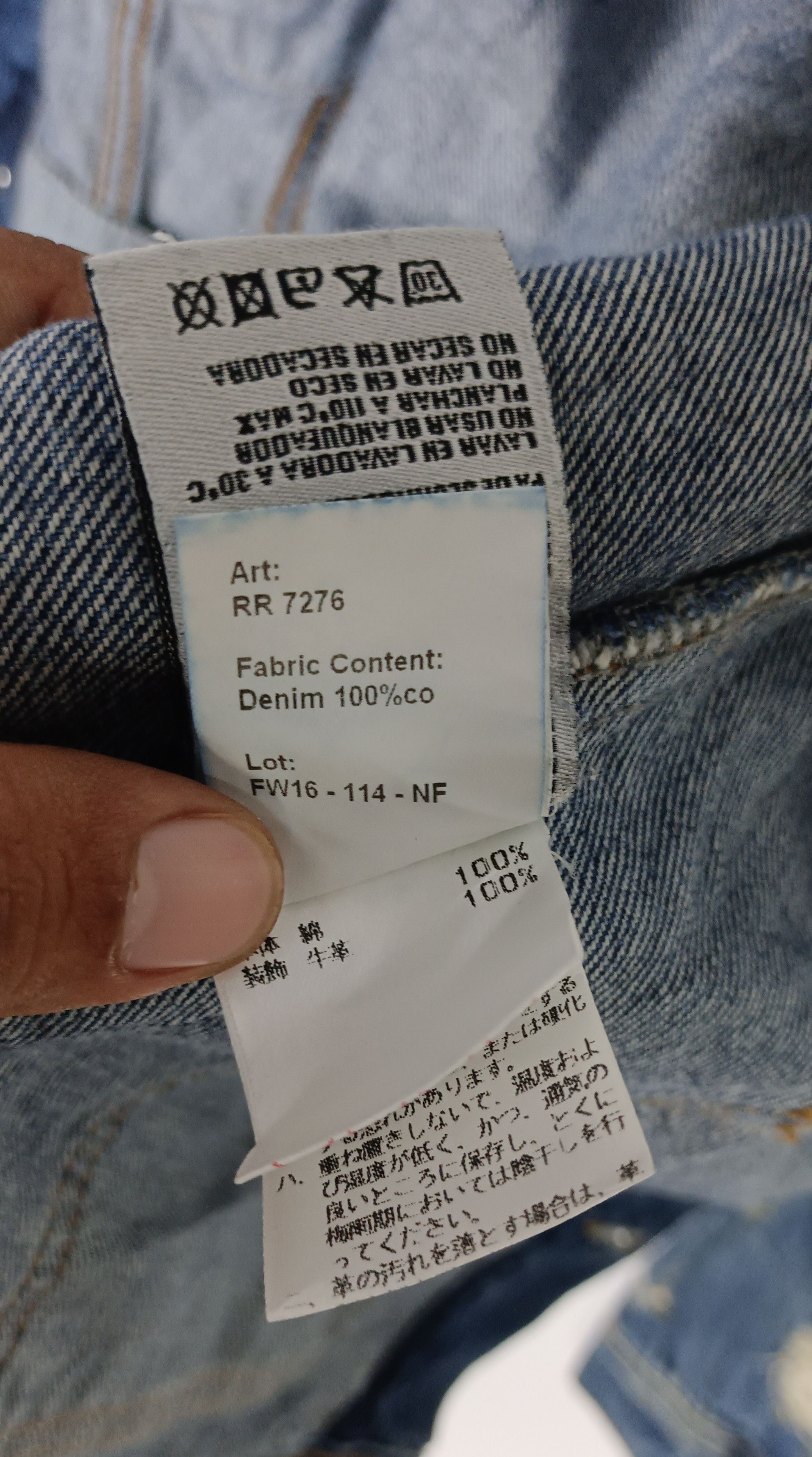 R13 R13 Zippered Trucker Denim Distressed Size US M / EU 48-50 / 2 - 19 Thumbnail
