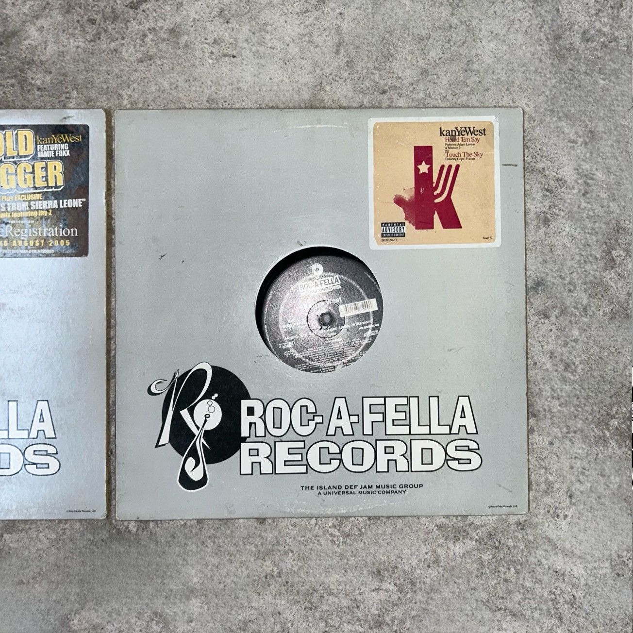Kanye West 2005 Vintage Rock-A-Fella Single Promo Vinyls Size ONE SIZE - 3 Thumbnail