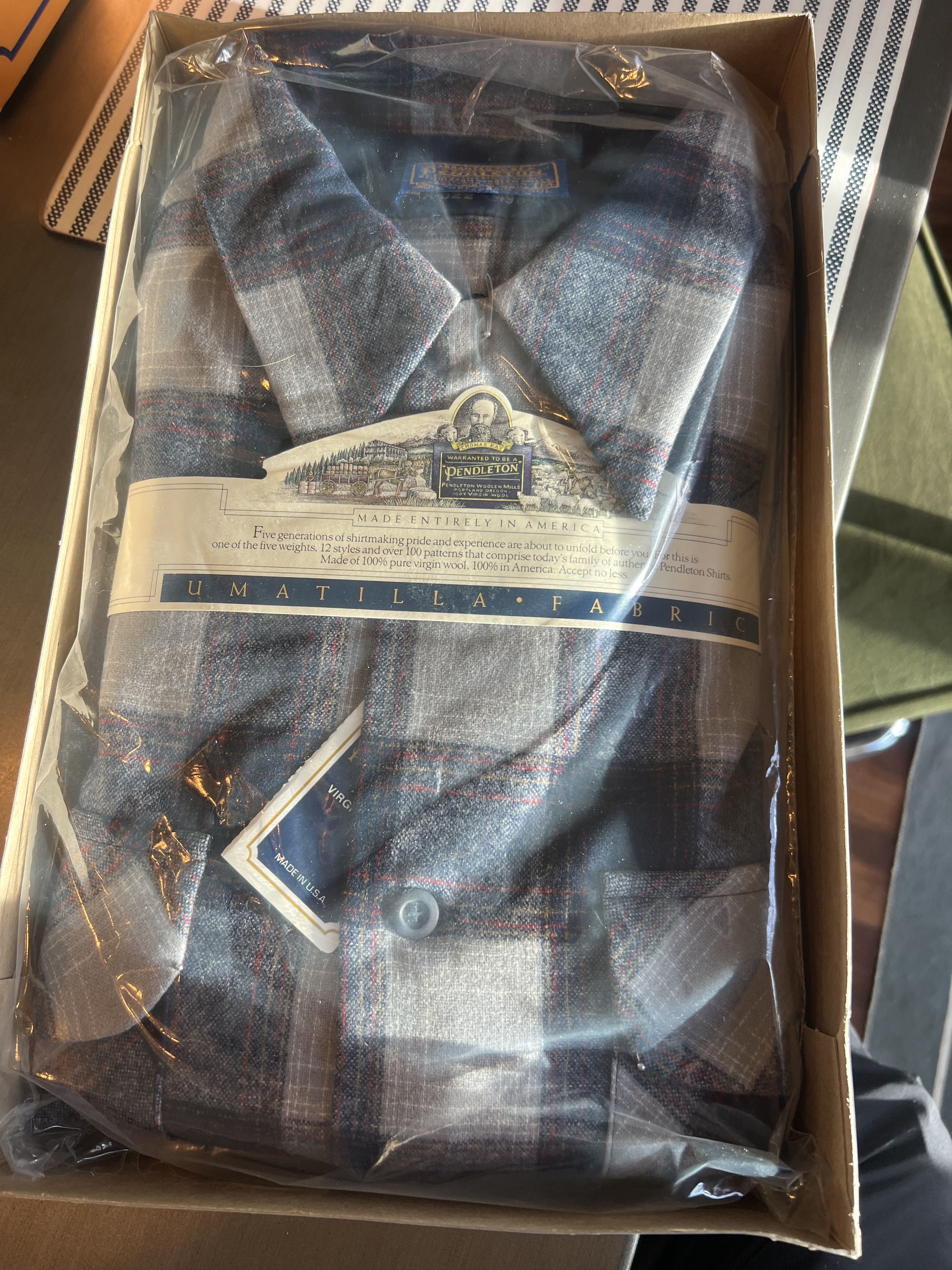 Pendleton Vintage Pendleton Umatilla Blue A022-496 100% Wool Size M Size US M / EU 48-50 / 2 - 2 Thumbnail