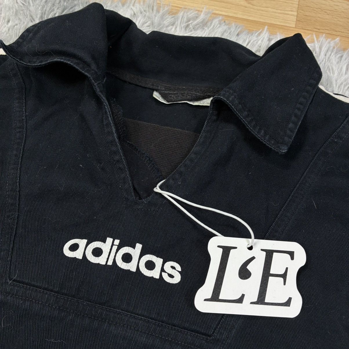 Adidas Vintage Adidas Track Jacket Black 90s 3 Stripe Windbreaker L Size US L / EU 52-54 / 3 - 6 Thumbnail