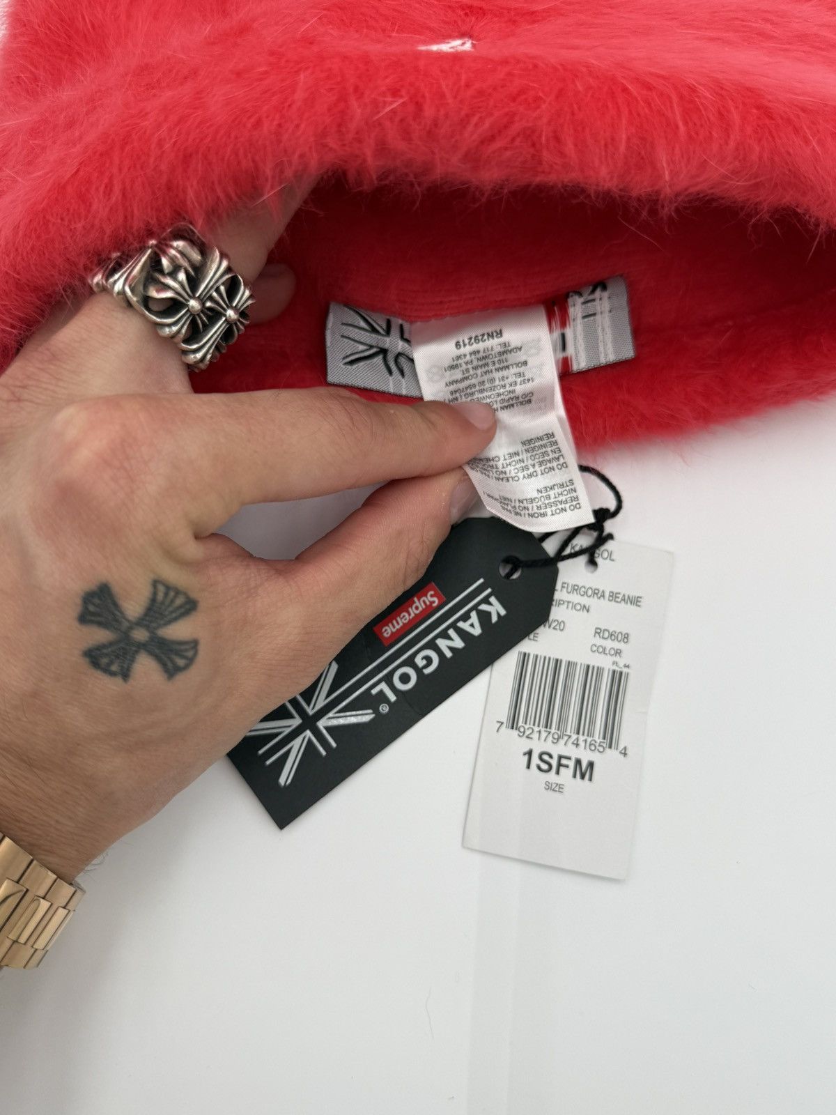 Kangol × Supreme Supreme x Kangol Furgora Beanie ‘red Size ONE SIZE - 3 Thumbnail