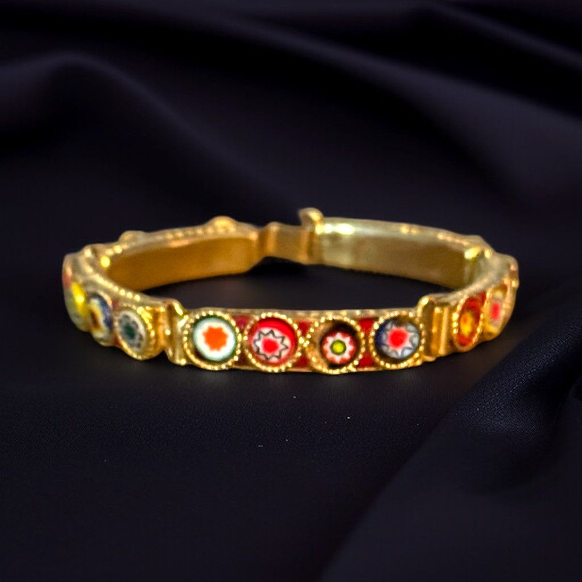 Vintage Vintage Italian Venetian Murano art glass link bracelet Size ONE SIZE - 1 Thumbnail