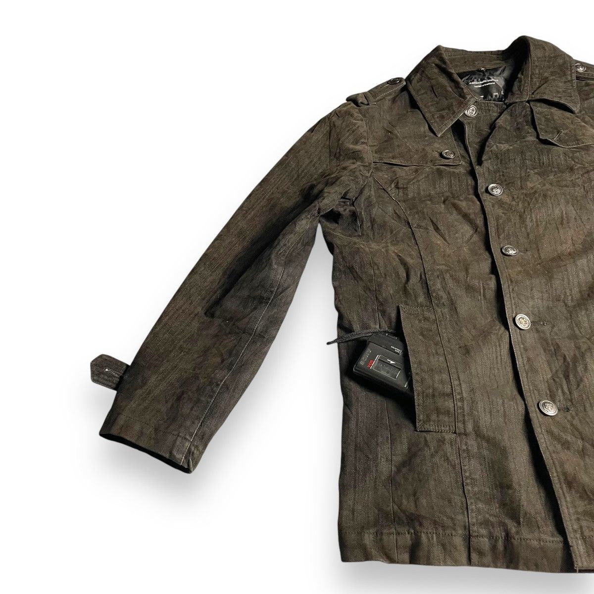 If Six Was Nine 🇯🇵 ROUSHATTE STANDARD GOTHIC MILITARY DENIM JACKET Size US L / EU 52-54 / 3 - 4 Thumbnail