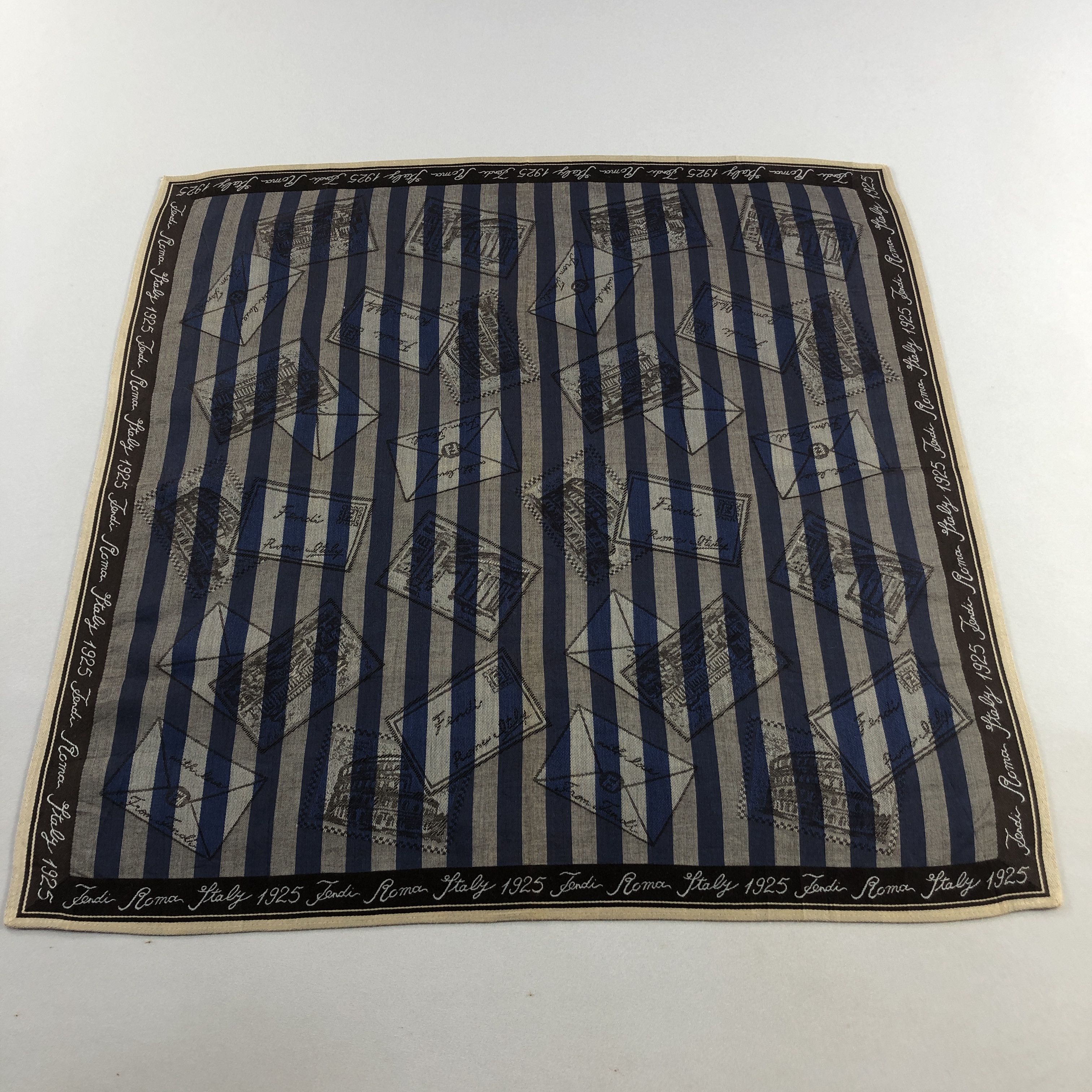 Vintage FEndI Monogram FF Handkerchief Neckerchief Bandana H2620 Size ONE SIZE - 1 Thumbnail