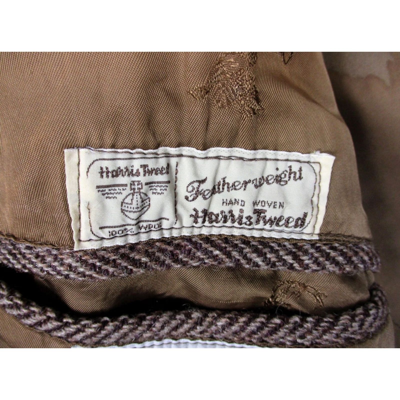 Orvis VINTAGE Orvis Harris Tweed Brown Sport Coat Elbow Patches England Made Large Wool/ Suede Notch Lapel Single-Breasted 2 Button Mens Casual Business Size US L / EU 52-54 / 3 - 6 Thumbnail