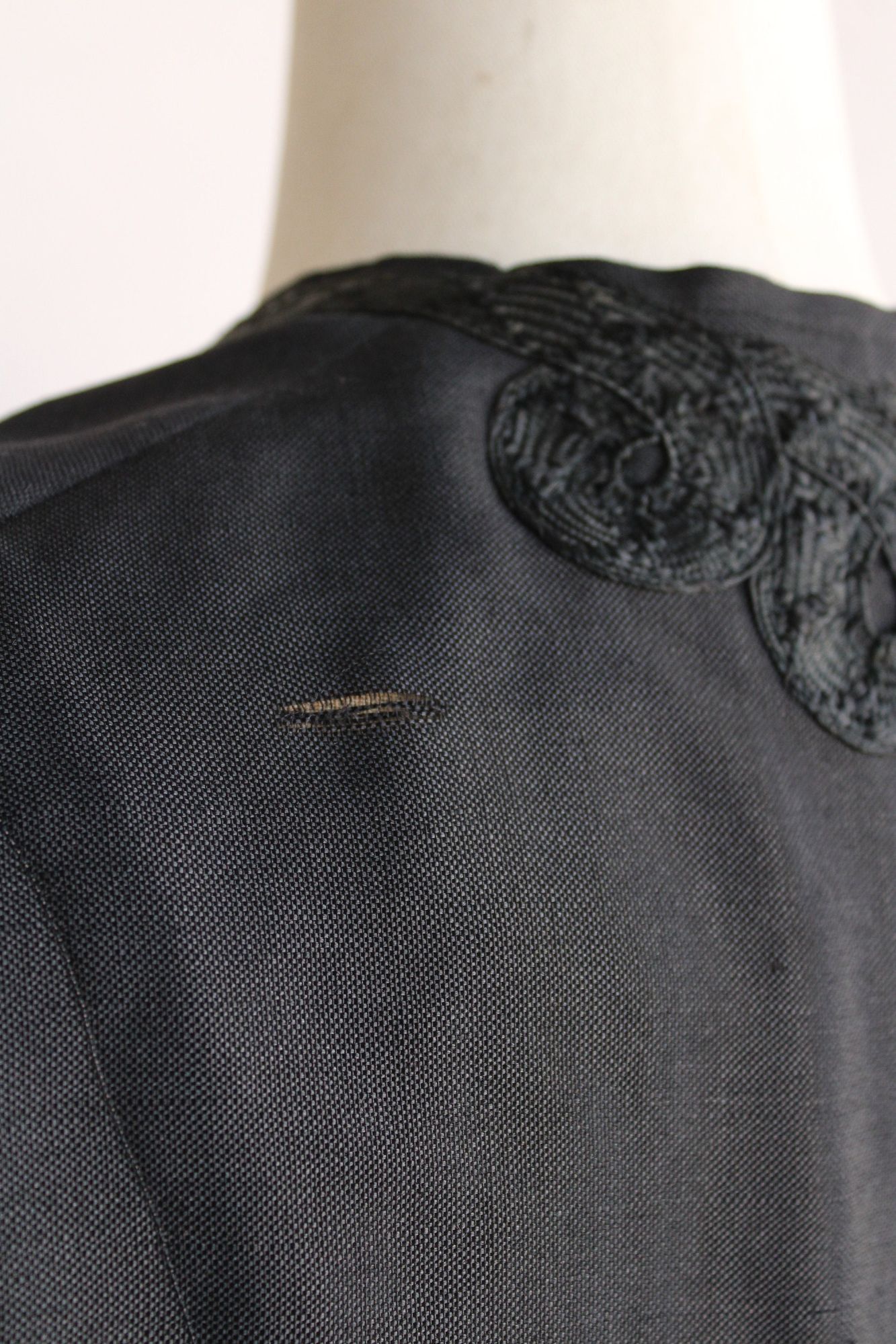 Vintage Vintage Antique 1800s Victorian Jacket, Large Size Black Sil Size L / US 10 / IT 46 - 8 Thumbnail
