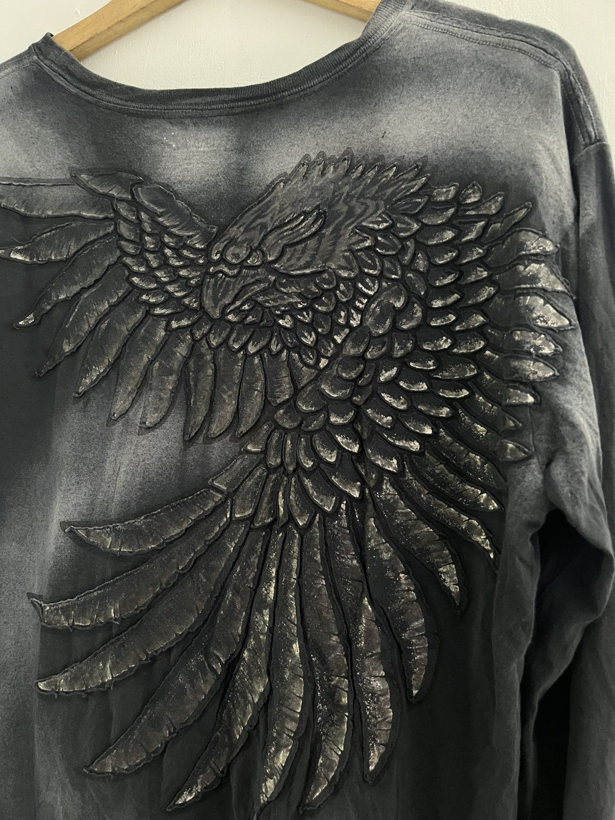 Affliction Affluence punk washed longsleeve tshirt Size US L / EU 52-54 / 3 - 4 Thumbnail
