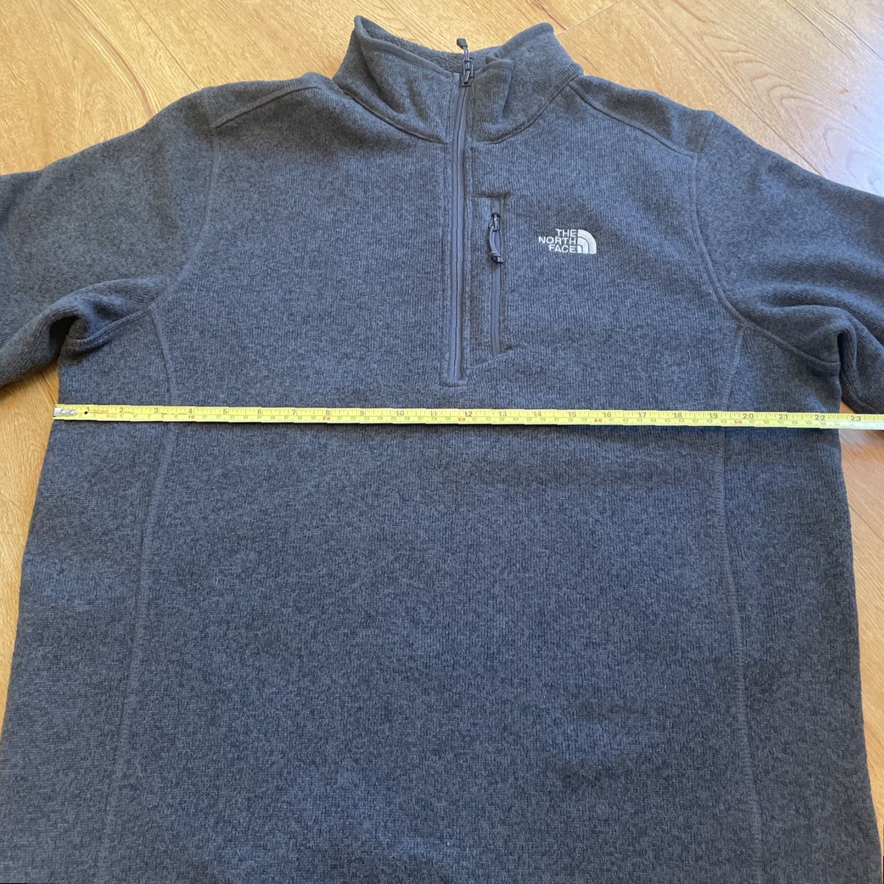 The North Face The North Face Jacket Mens Large Gray Quarter Zip Fleece Hiking Mock Neck Windbreaker Regular Fit Size US L / EU 52-54 / 3 - 4 Thumbnail