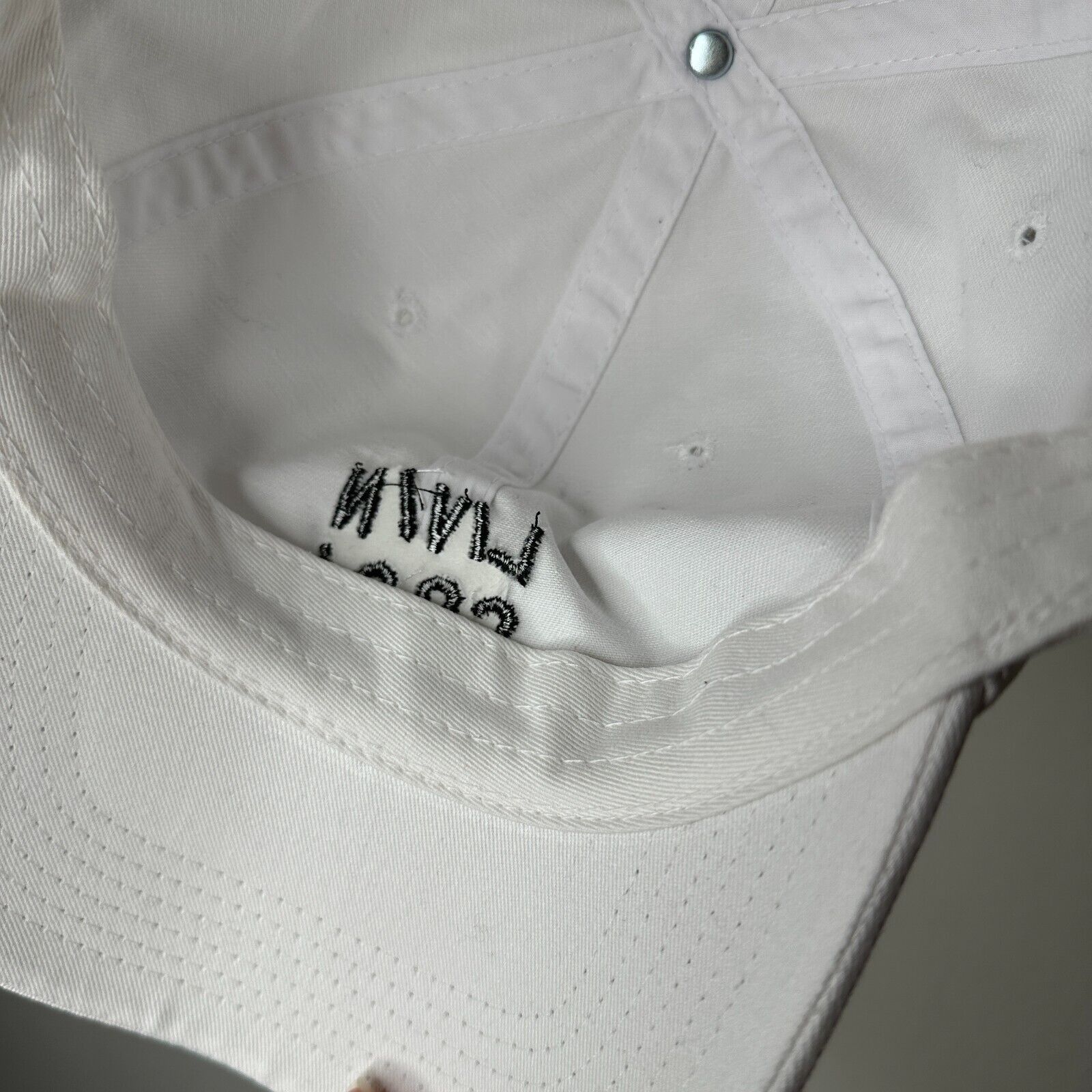 Other NWOT Livin Cool White Baseball Cap Hat Black Livin Cool OS Size ONE SIZE - 9 Thumbnail