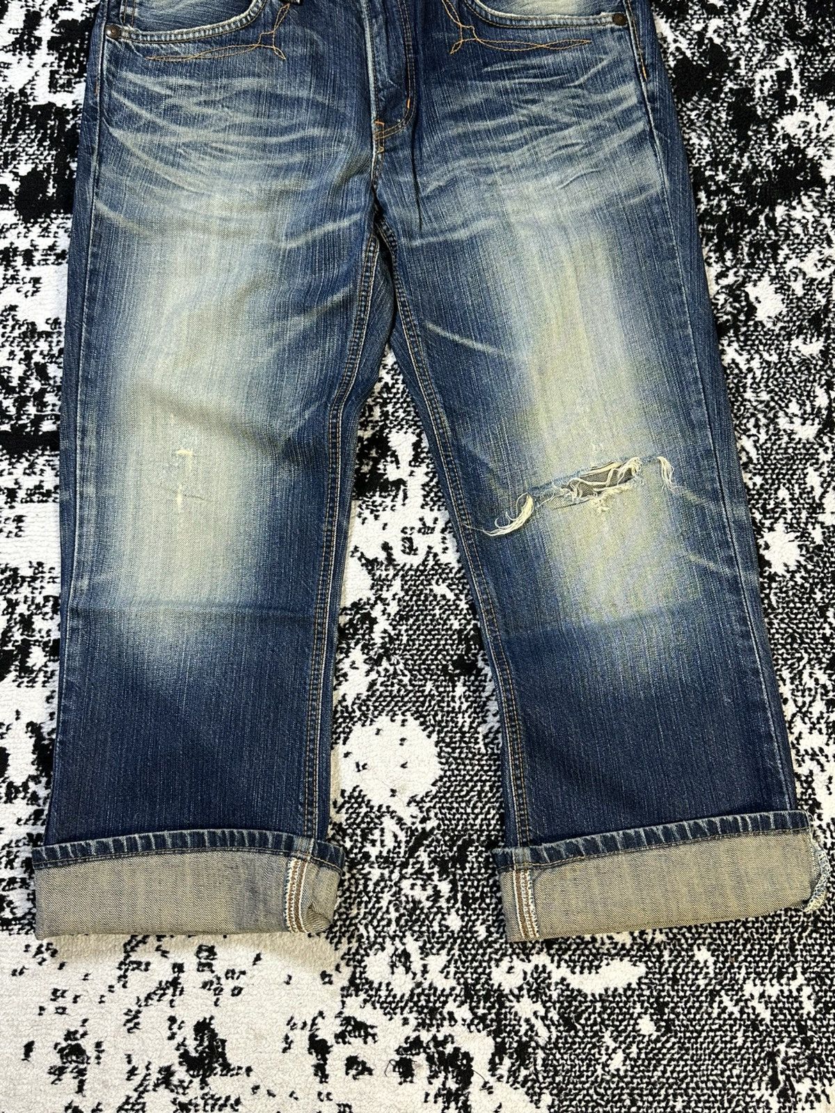 Undercover × Uniqlo 2000s Edwin XV Bobcut Navajo Denim Size US 32 / EU 48 - 2 Thumbnail