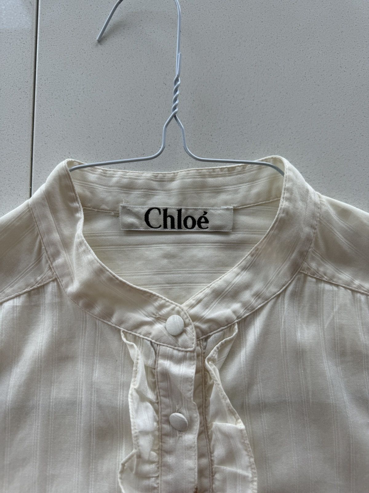 Chloe Vintage Chloe Blouse c.1975-1985 Size XS / US 0-2 / IT 36-38 - 7 Thumbnail