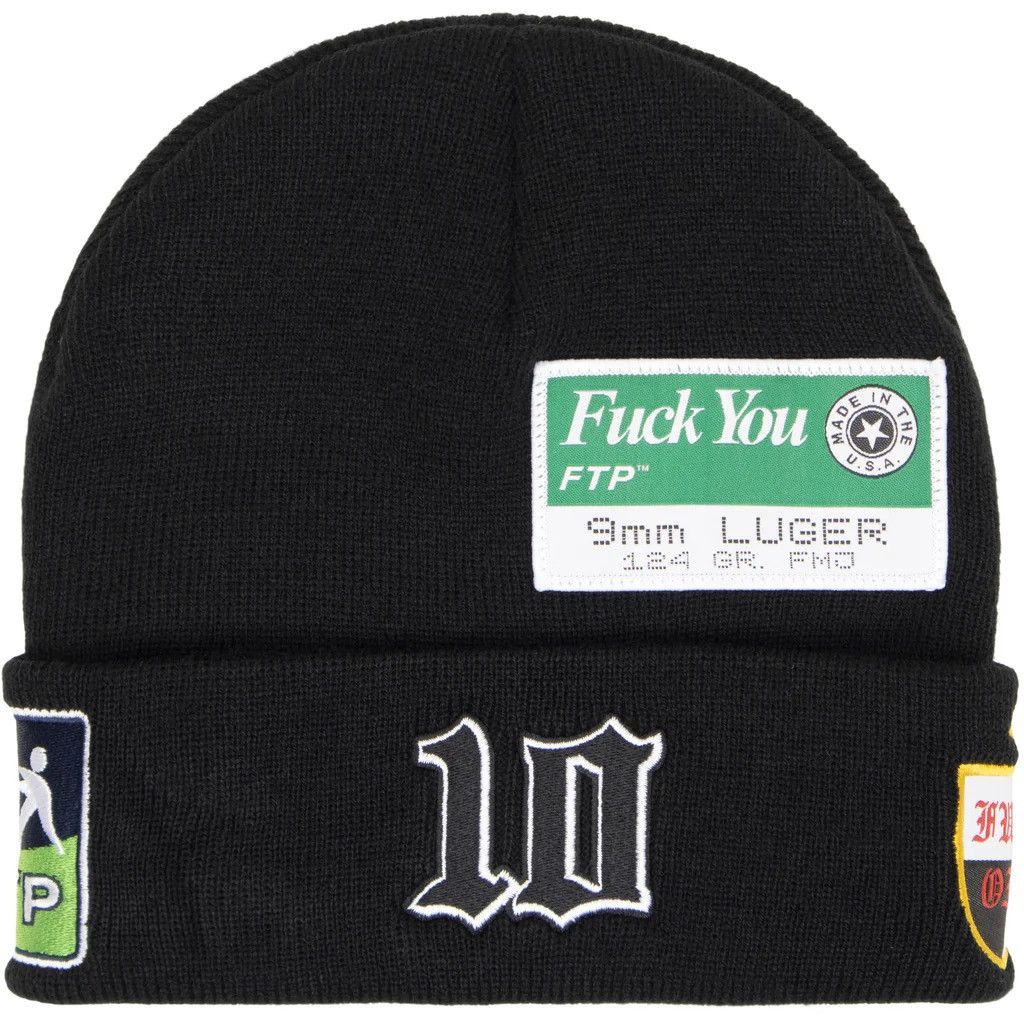 Fuck The Population FTP Club Logo Beanie NEW Size ONE SIZE - 2 Thumbnail