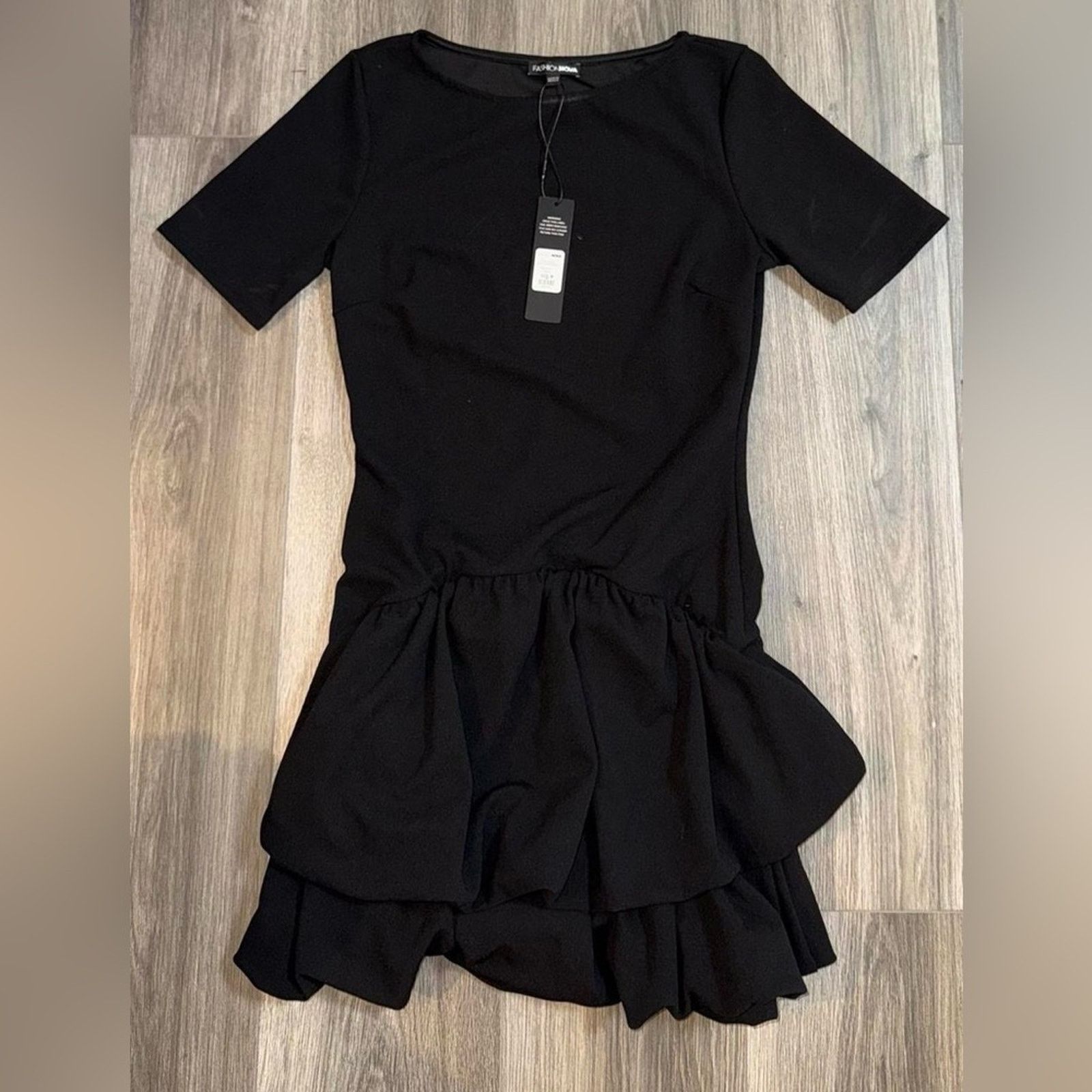 little black dress fashion nova True Icon Faux Leather Mini Dress