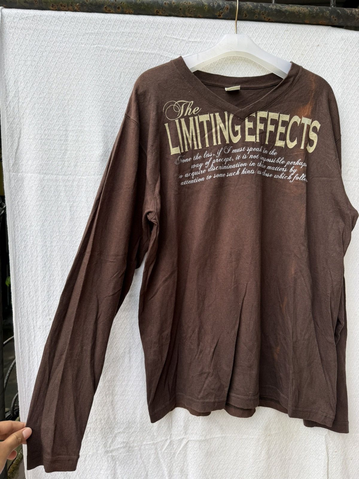 Hysteric Glamour Natural clothes style poem v neck longsleeve Size US L / EU 52-54 / 3 - 4 Thumbnail