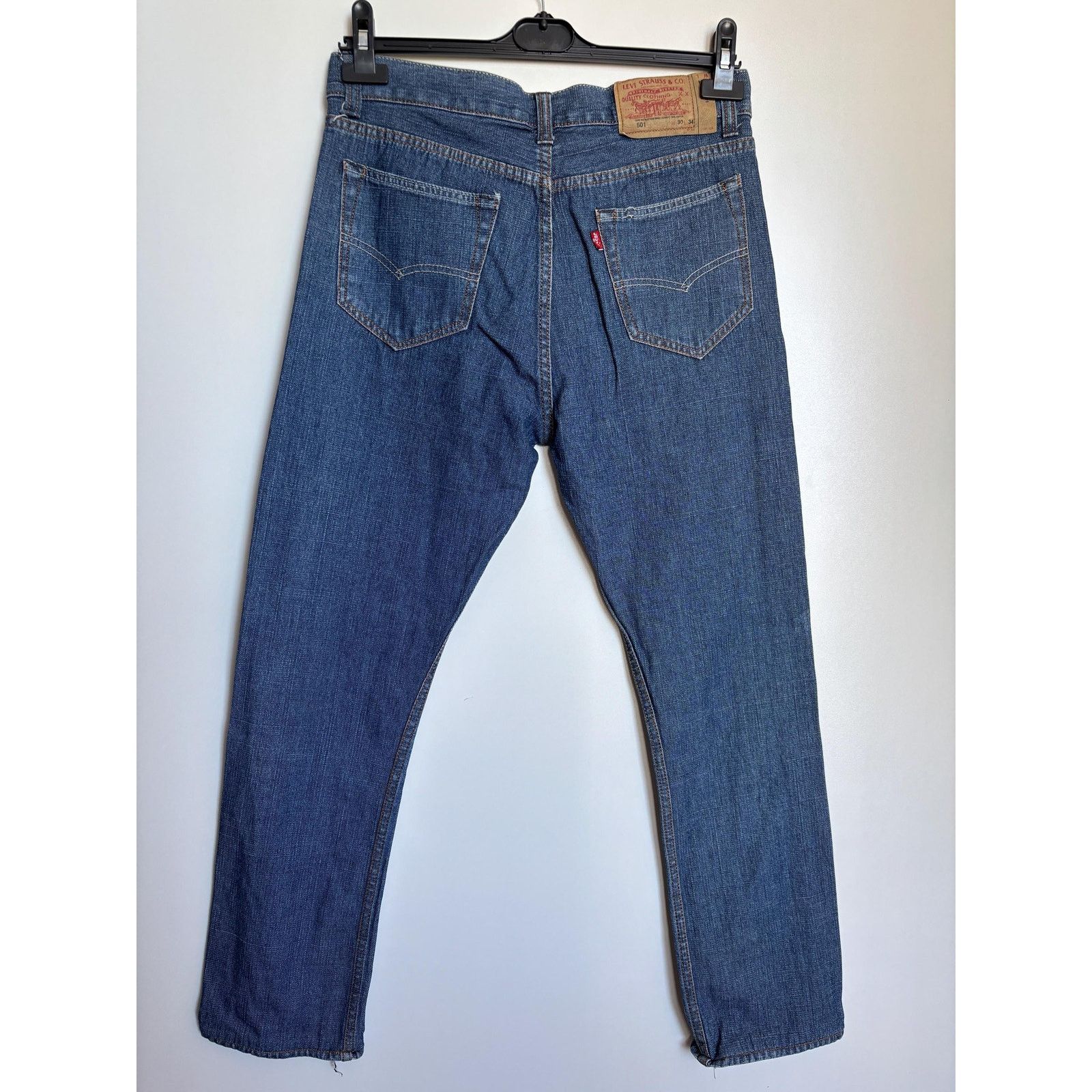 Levi's Levi’s 501 W30 L34 Zip Fly Textured Lightweight Denim Size US 30 / EU 46 - 7 Thumbnail