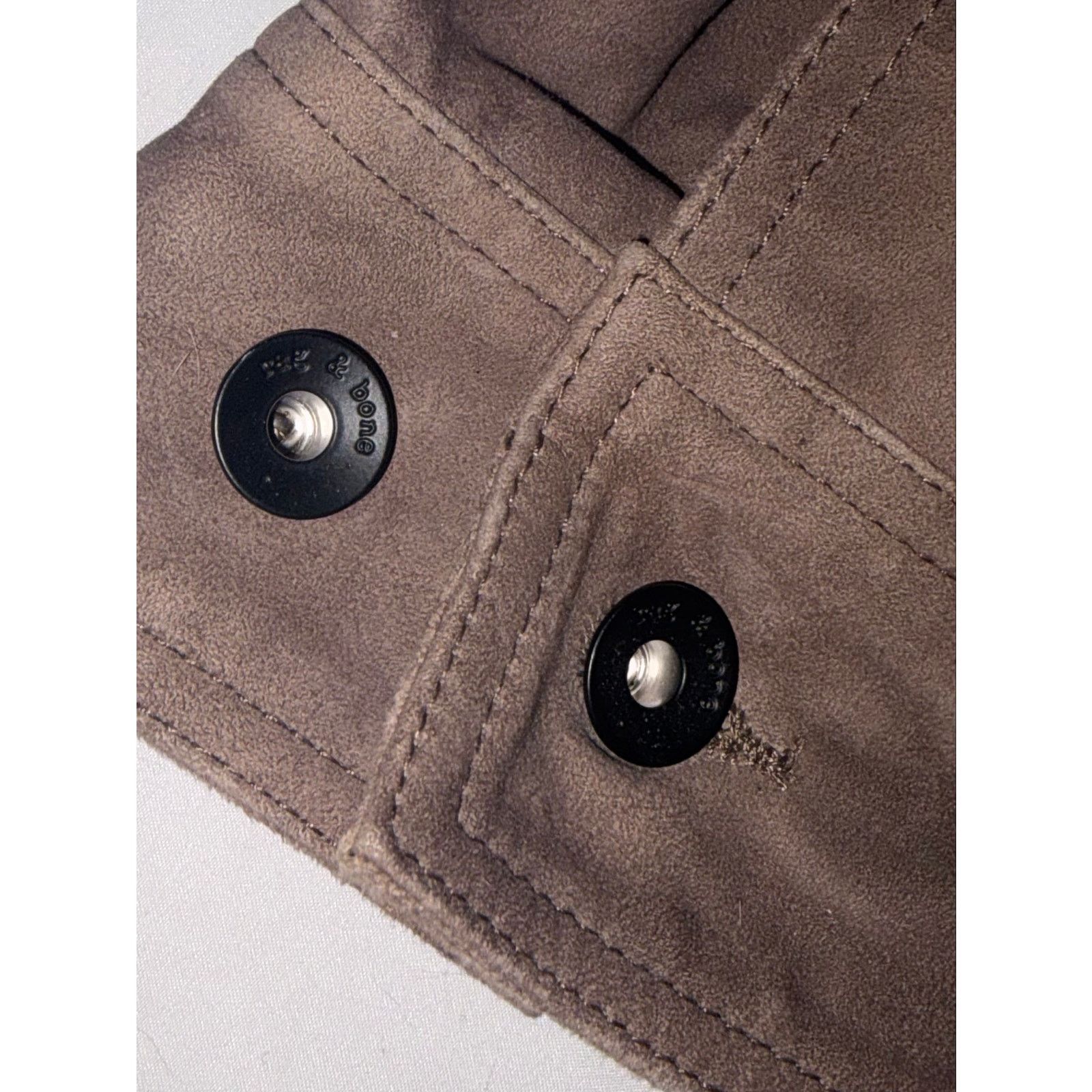 Rag & Bone Rag & Bone Owen Suede Trucker Jacket Sz L Perf. Con. Size US L / EU 52-54 / 3 - 7 Thumbnail