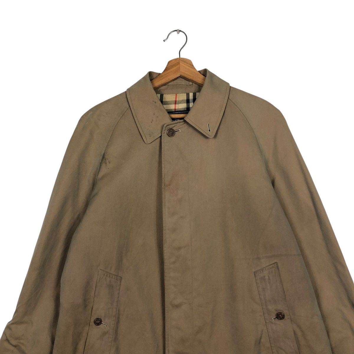 Burberry 🔥VINTAGE LONG JACKET BURBERRYS NOVA CHECK BLANKET Size US M / EU 48-50 / 2 - 6 Thumbnail