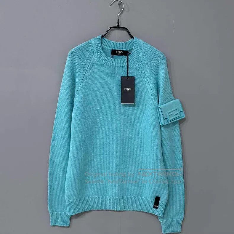 Fendi Fendi Patch Pocket Crewneck Sweater Size US S / EU 44-46 / 1 - 1 Thumbnail