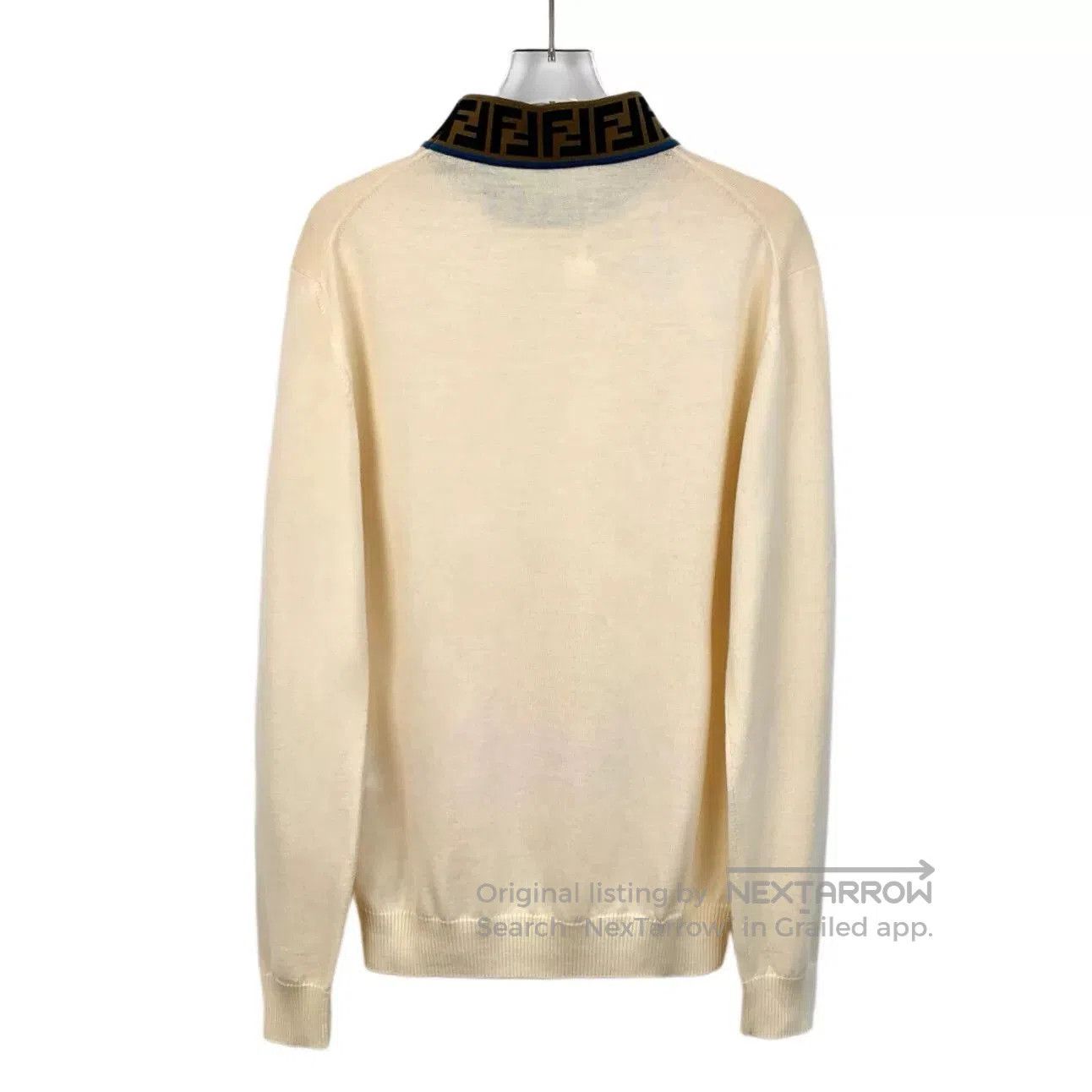 Fendi Fendi Logo Long-Sleeve Knit Sweater. Size US M / EU 48-50 / 2 - 2 Thumbnail