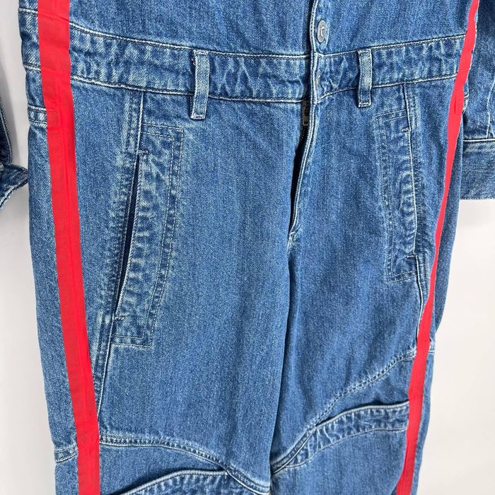 Guess Guess Denim Boilersuit Overall Jumpsuit Utility Red Stripe Grailed