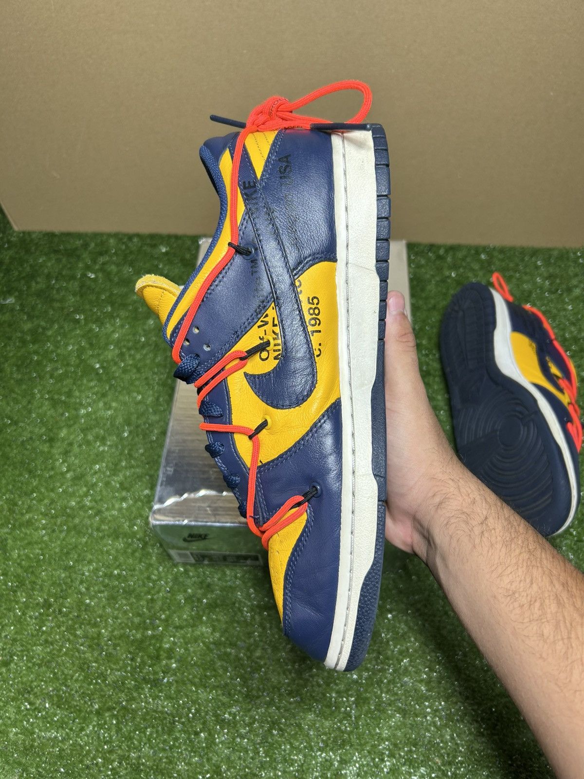 Nike × Off-White Nike dunk low Offwhite University Red Size US 11 / EU 44 - 8 Thumbnail