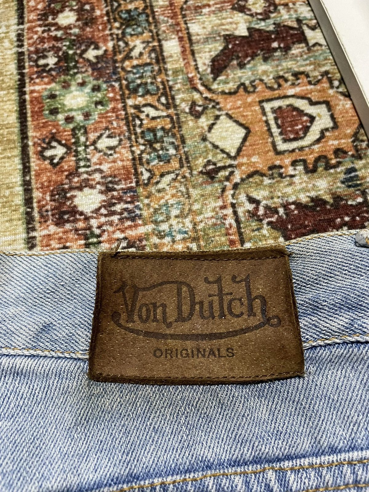 Von Dutch SOOOOLLLDD Vintage 2000's Y2k Denim Pants Vonducth Size US 30 / EU 46 - 3 Thumbnail