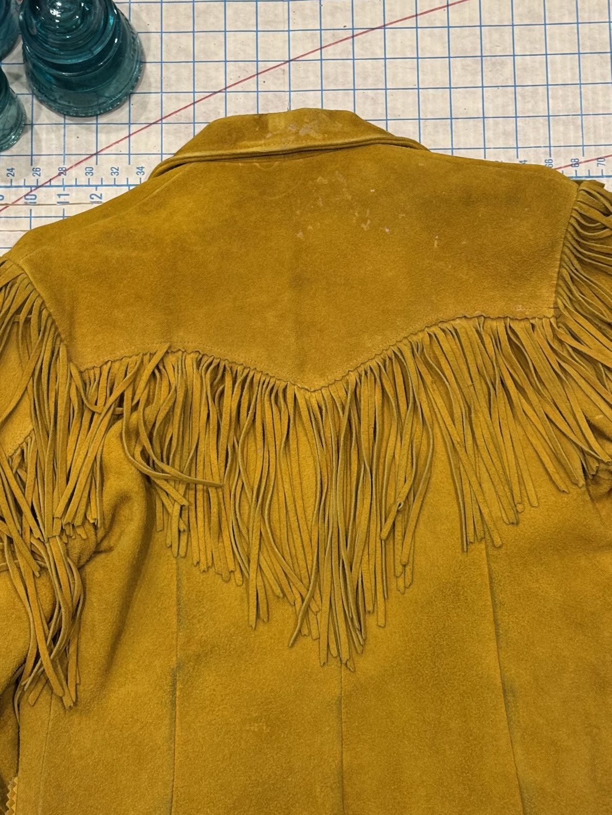 Vintage Vintage Yellow Suede Fringe Western Jacket Women’s Size 16 Size XXL / US 16-18 / IT 52-54 - 10 Thumbnail