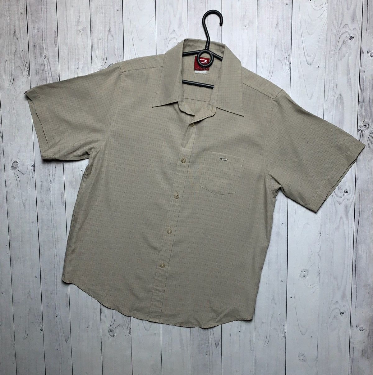 Oakley × Vintage Vintage Oakley shirt plaid size S logo rare beige Size US S / EU 44-46 / 1 - 1 Thumbnail