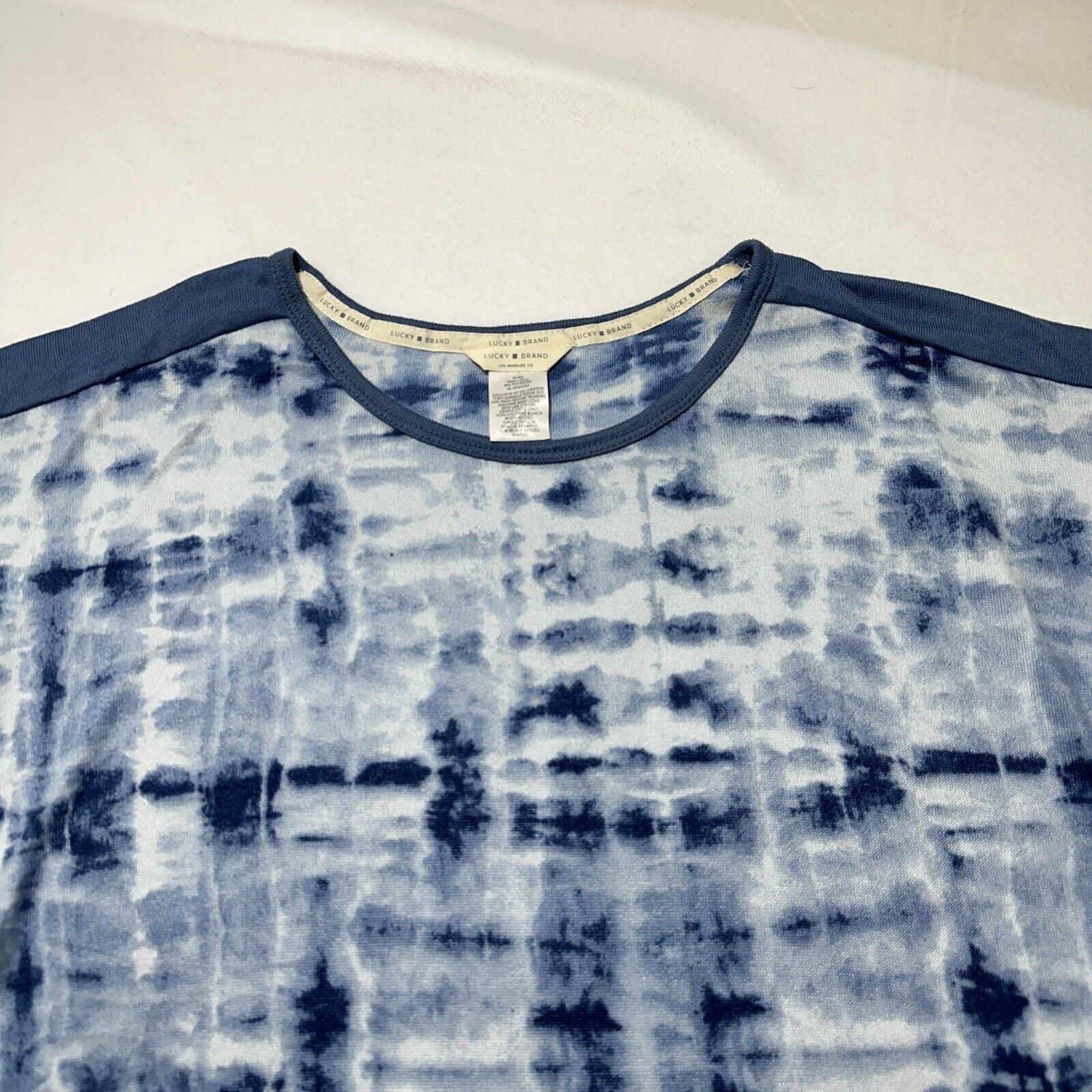 Lucky Brand Lucky Brand XL Blue Pajama Top Short Sleeve Tie-Dye T Shirt Size XL / US 12-14 / IT 48-50 - 2 Thumbnail
