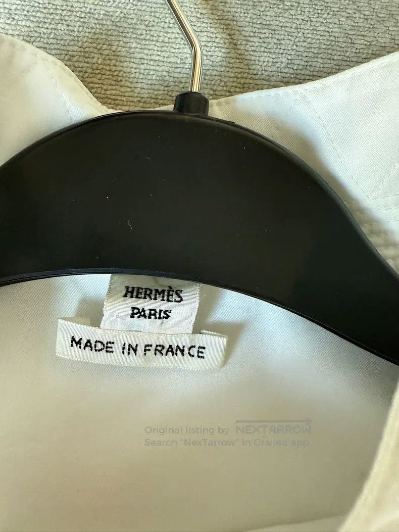 Hermes Hermes Tie Front Shirt Jacket Size XS / US 0-2 / IT 36-38 - 3 Thumbnail
