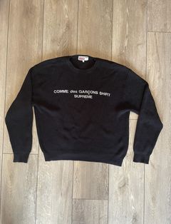 Supreme split crewneck online sweatshirt black