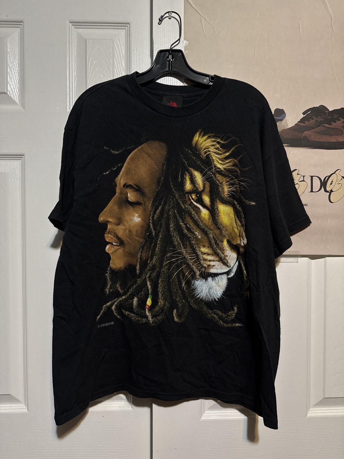 Vintage Vintage Bob Marley Lion Rasta Tee Size US XL / EU 56 / 4 - 1 Thumbnail