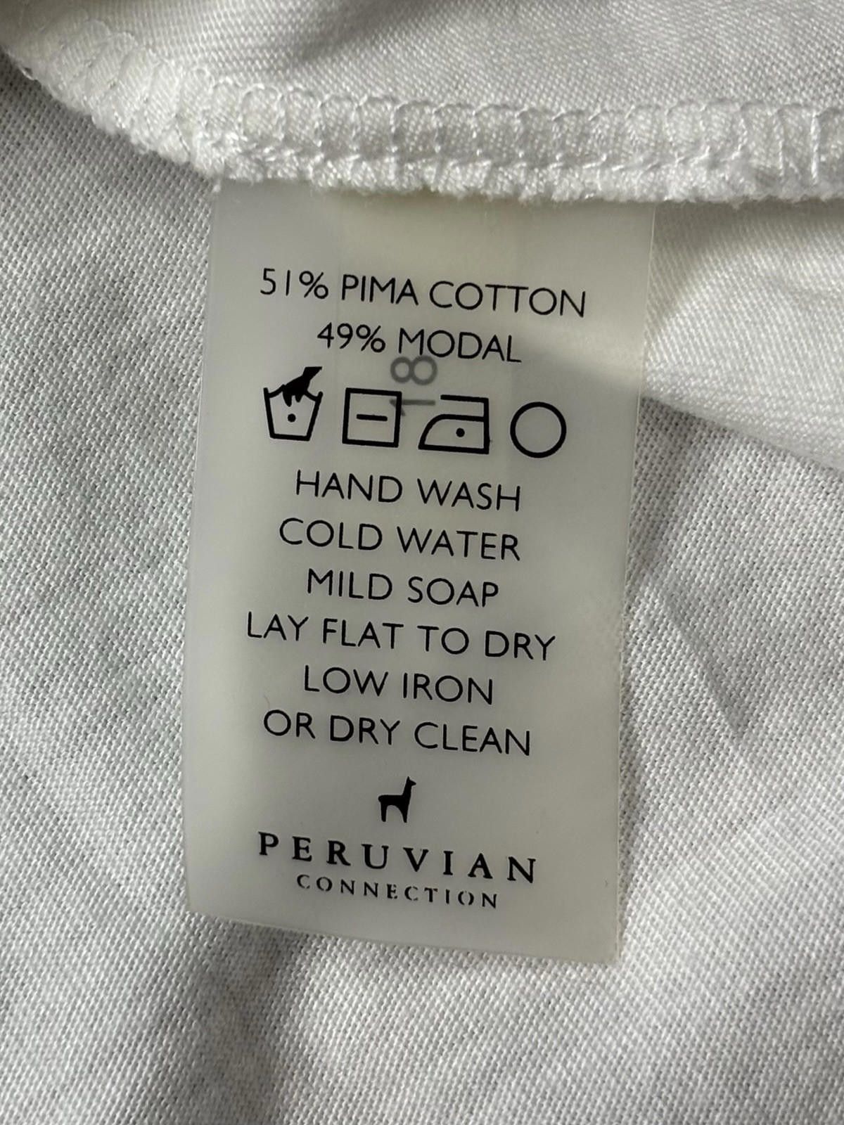 Other Peruvian Connection Dress Women's Medium A-Line Pima Cotton Size M / US 6-8 / IT 42-44 - 9 Thumbnail