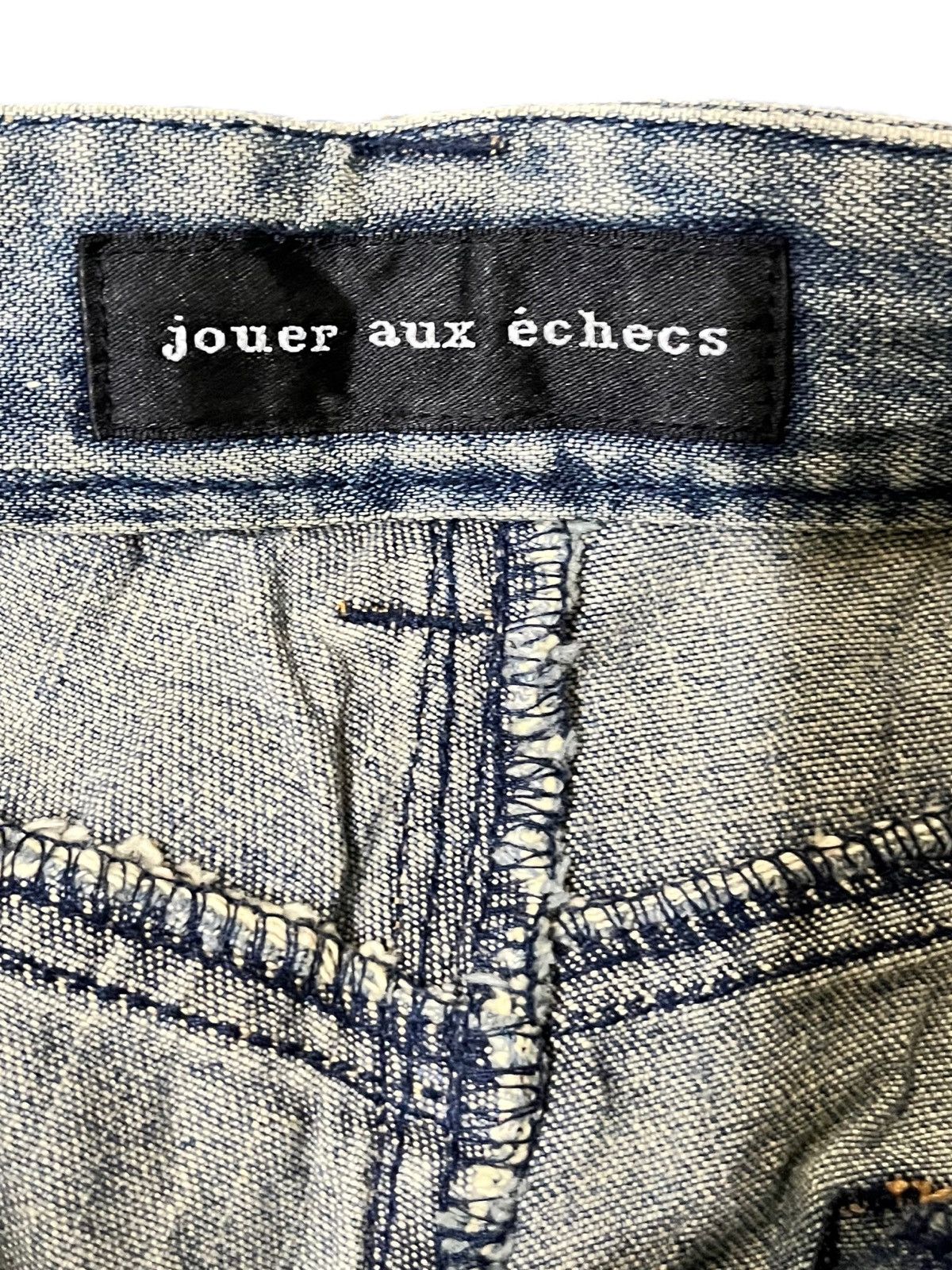 Japanese Brand Vintage Jouer Aux Éches Mudwash Flare Bush Pants Size 29" - 6 Thumbnail