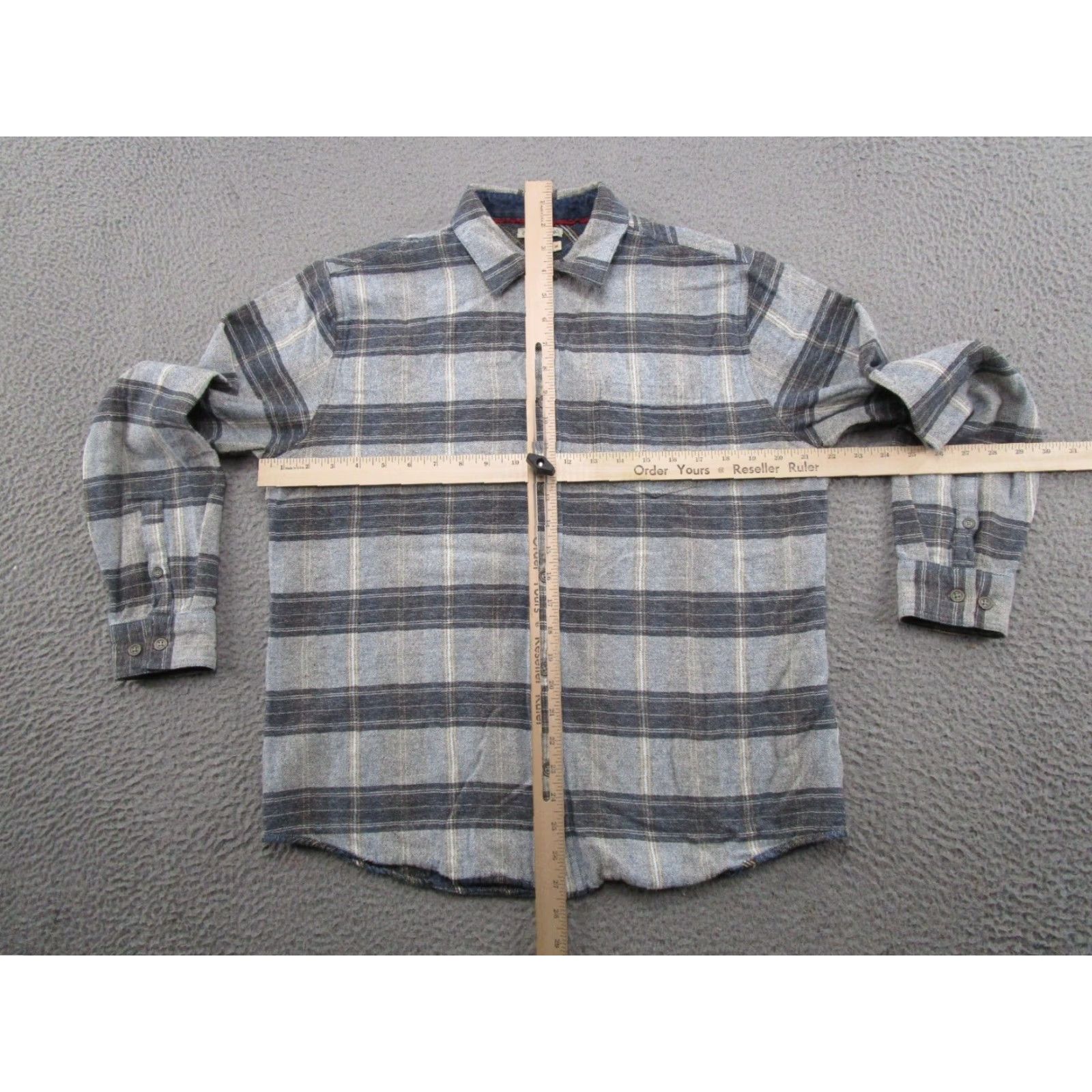 Carbon Carbon Button-Up Shirt Mens Regular Size M Blue Plaid Long Sleeve Casual Preppy Size US M / EU 48-50 / 2 - 3 Thumbnail
