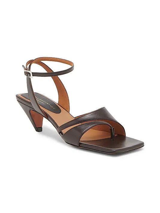 Stella McCartney os11x0126 Spur 50mm Kitten Heel Sandals in Brown Size US 7 / IT 37 - 2 Thumbnail